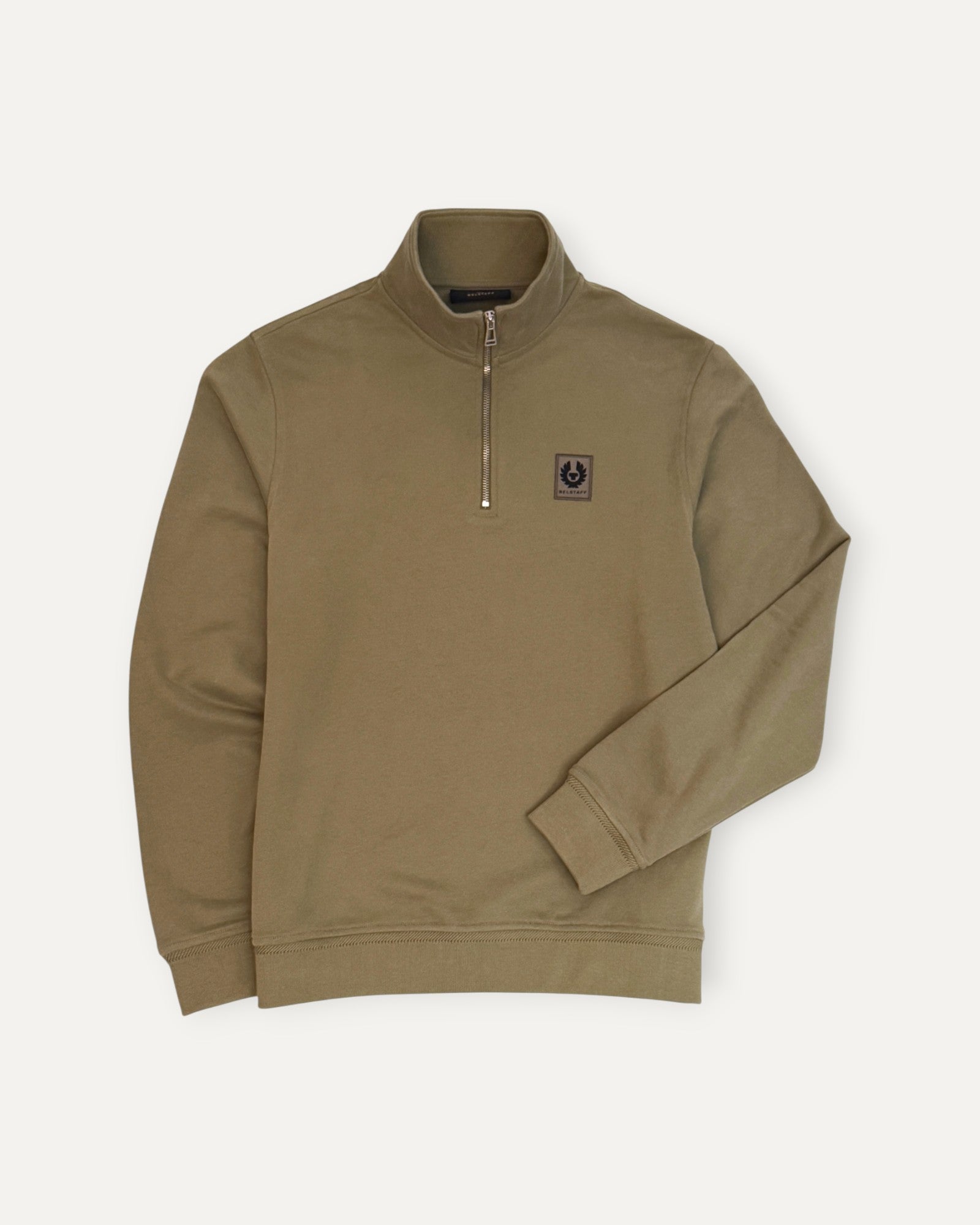 Belstaff Quarter Zip Sweatshirt Fatigue Green – Ted Williams