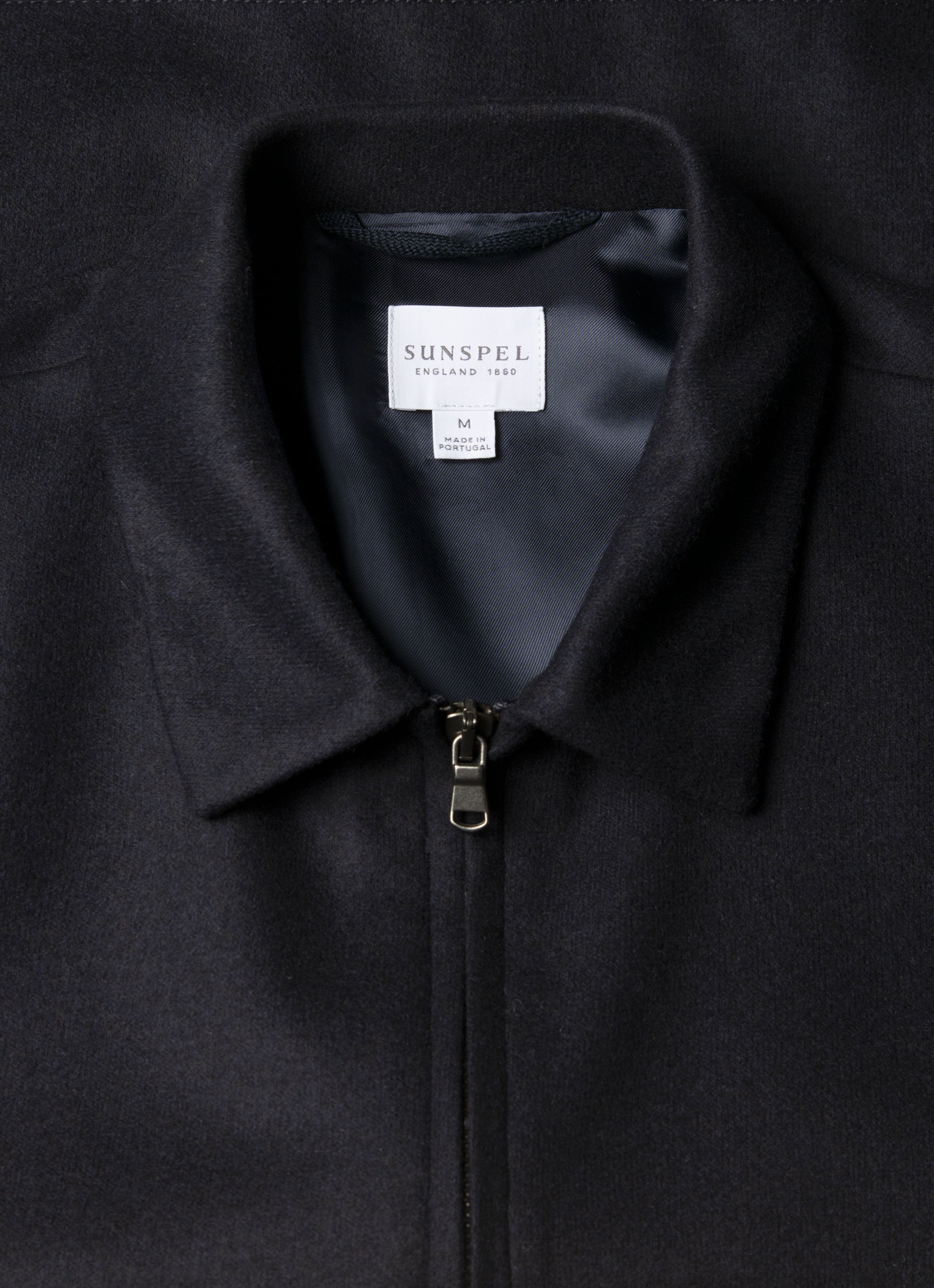 Boiled Wool Zip Jacket in Navy – Ted Williams