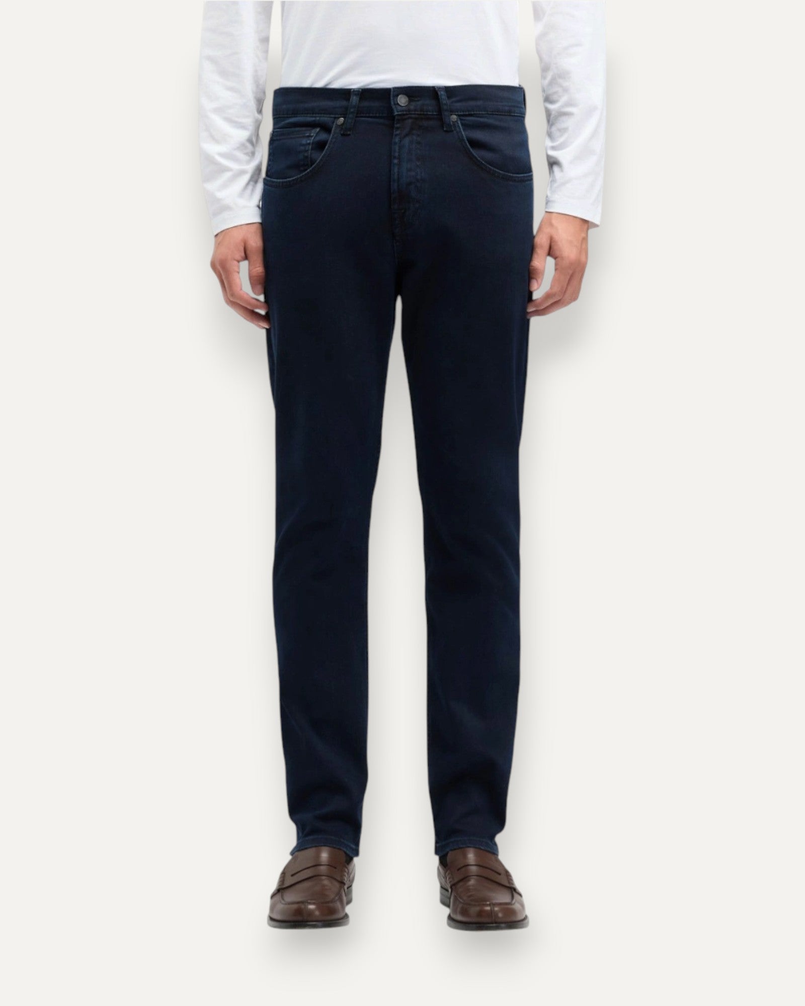 Slimmy Tapered Jean Performance Blue-Black Indigo