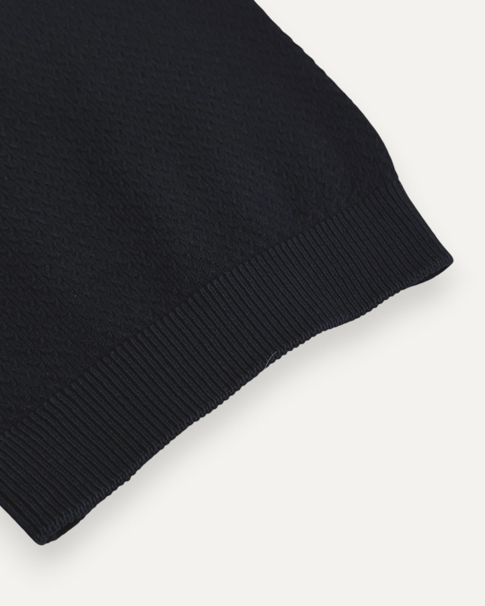 Knitted Polo Nero