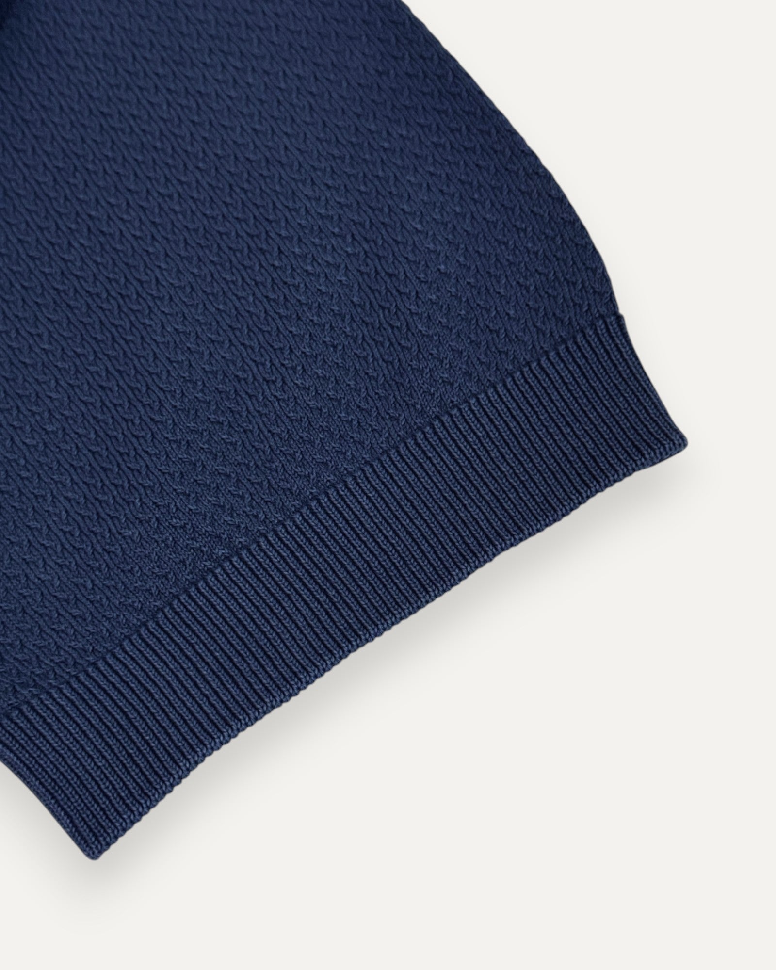 Knitted Polo Blue Navy