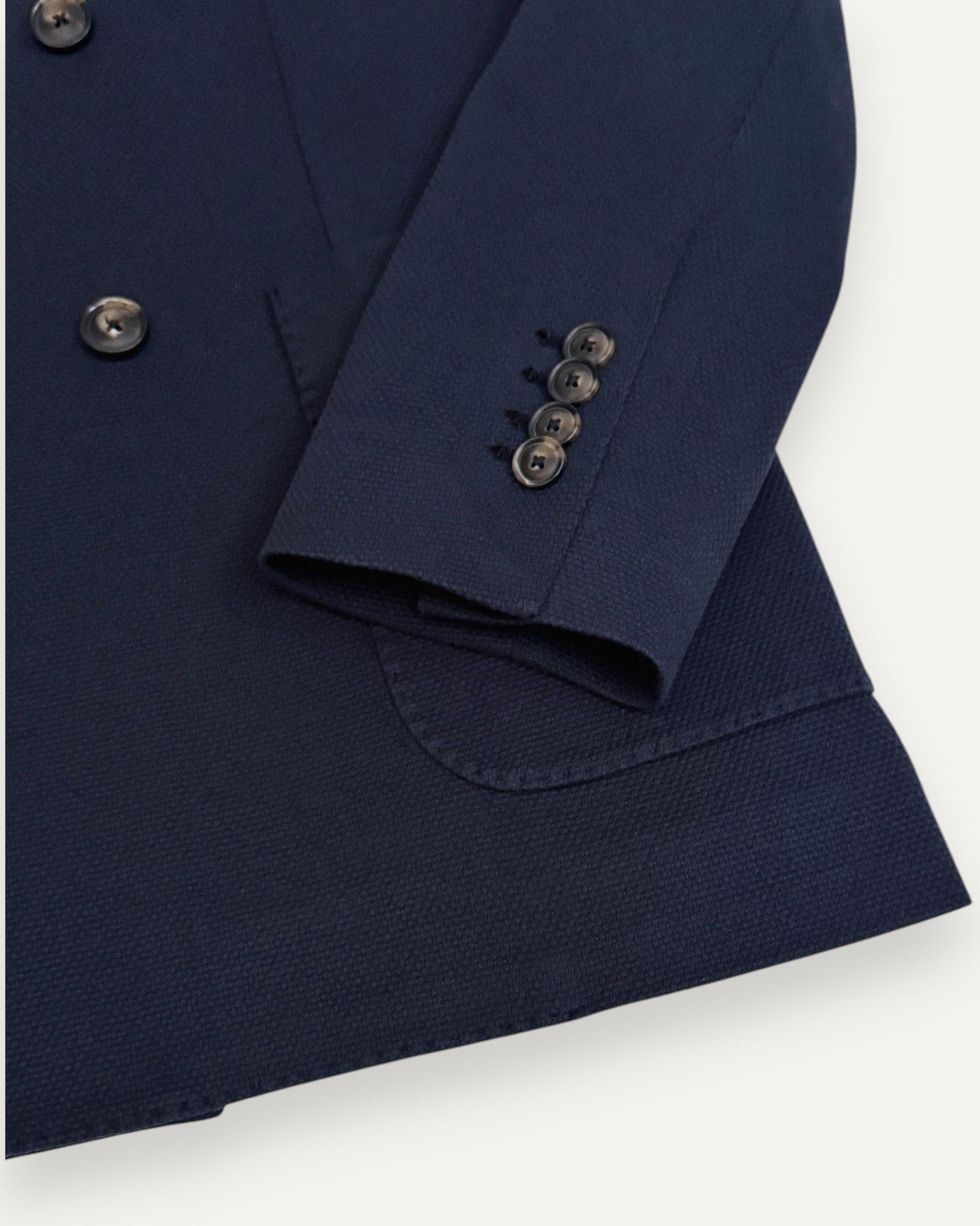 Double Breasted Oxford Jacket Navy