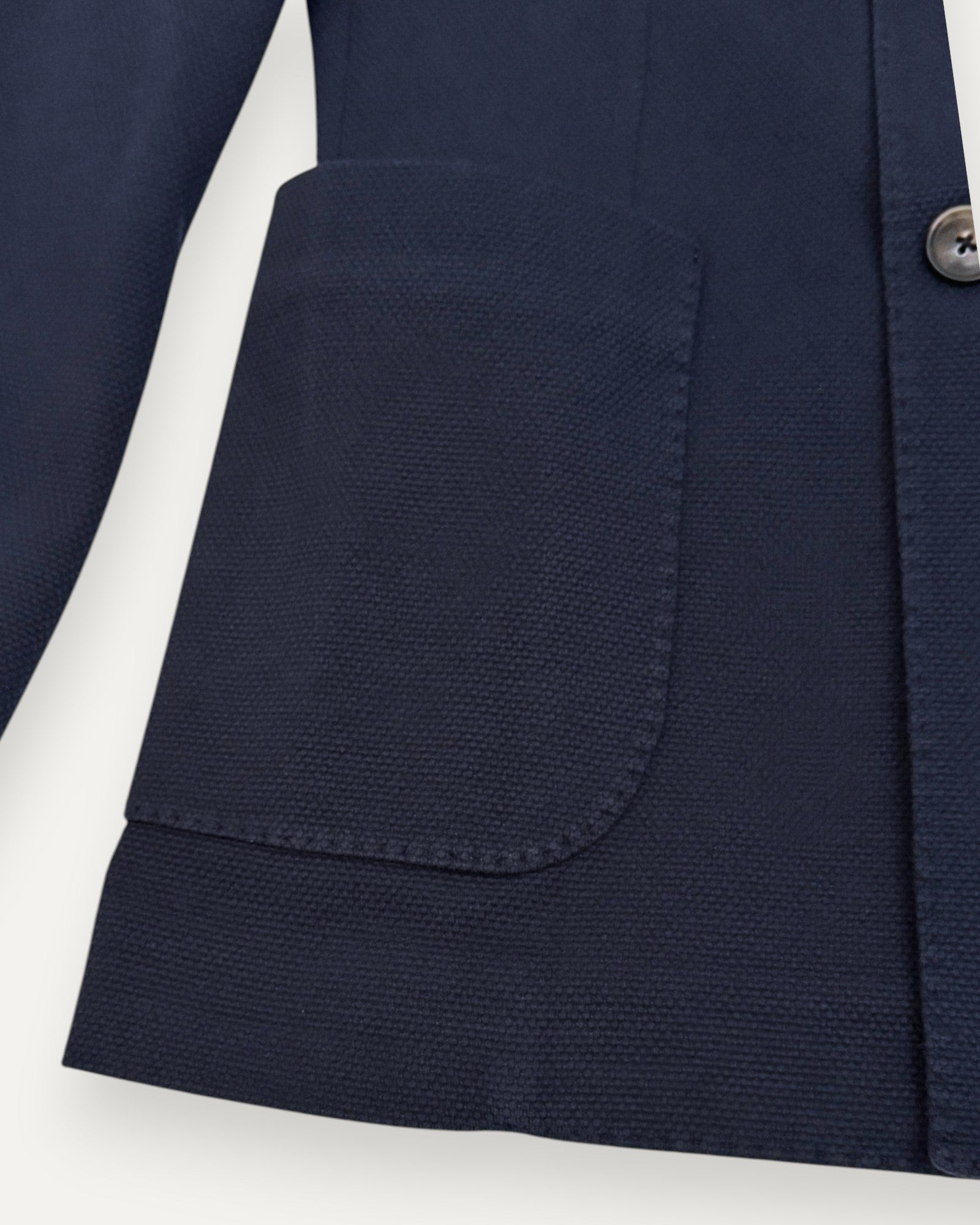 Double Breasted Oxford Jacket Navy