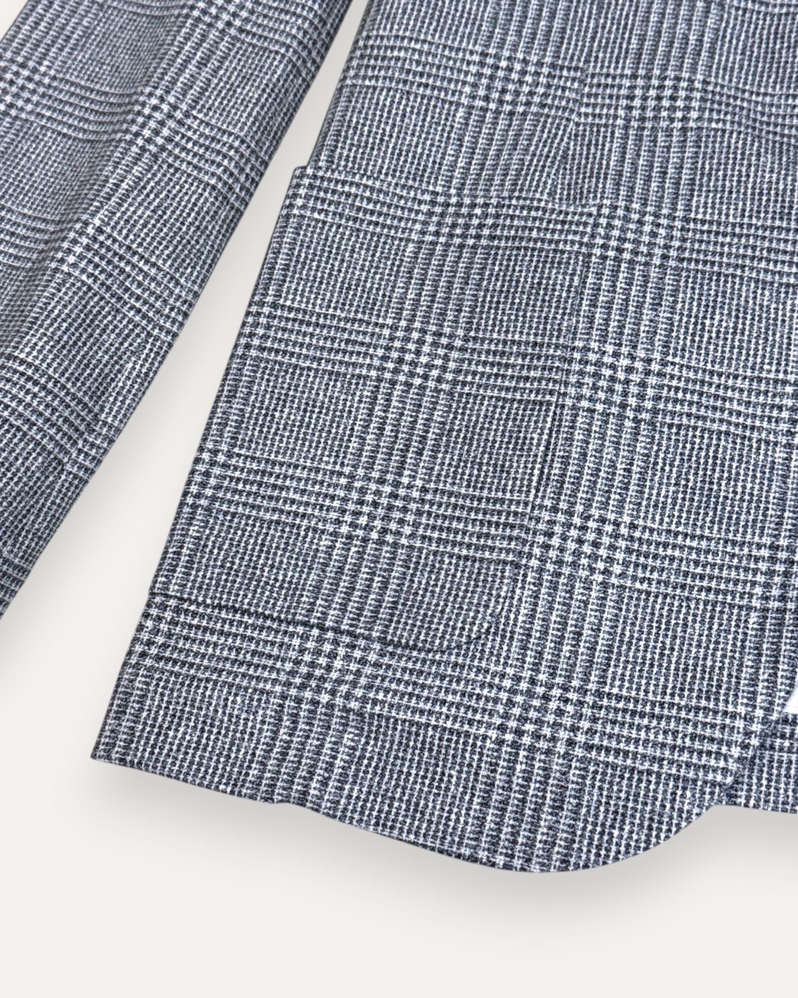 Single Breasted Blazer Blue Check
