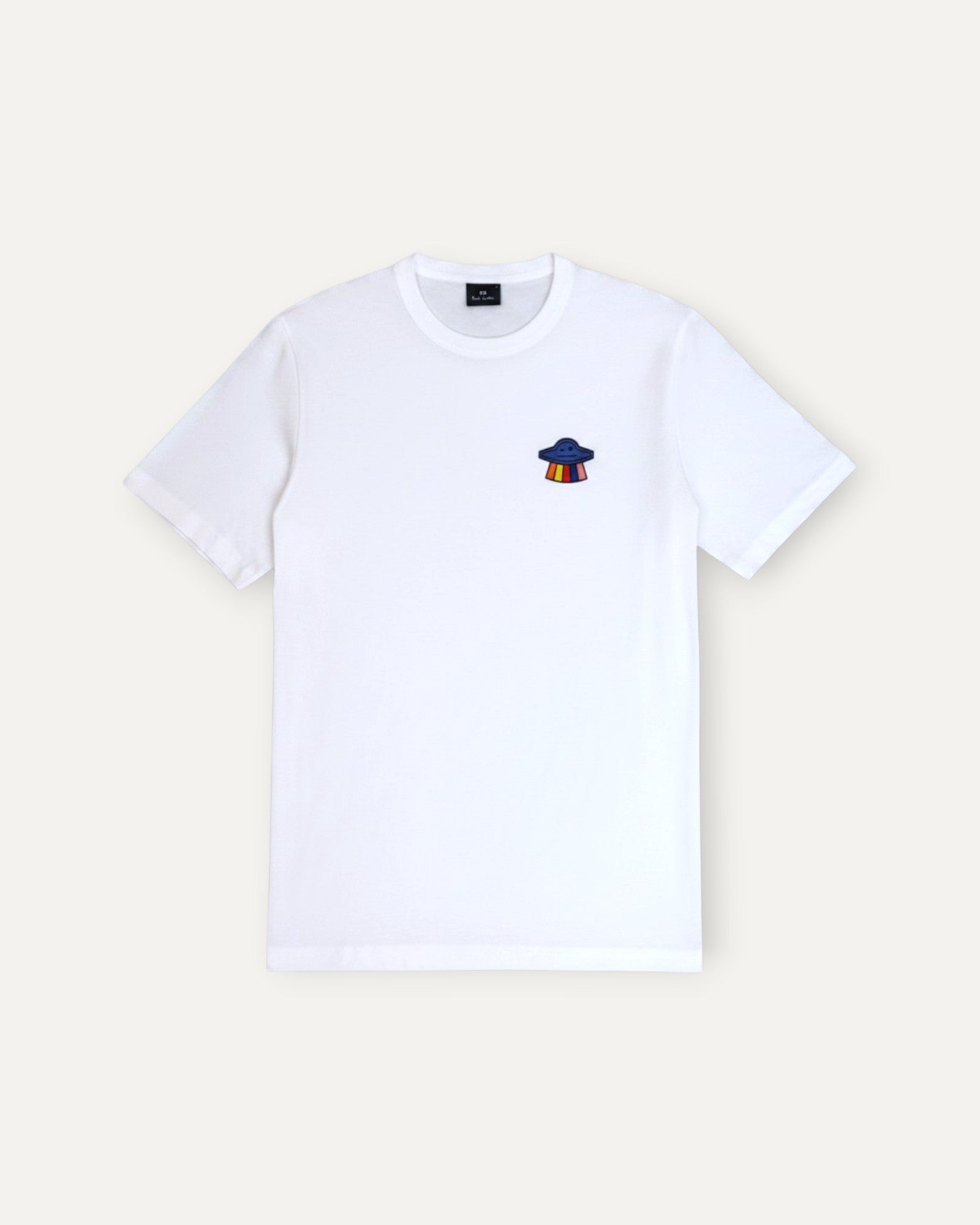 Flying Saucer Print T-Shirt White