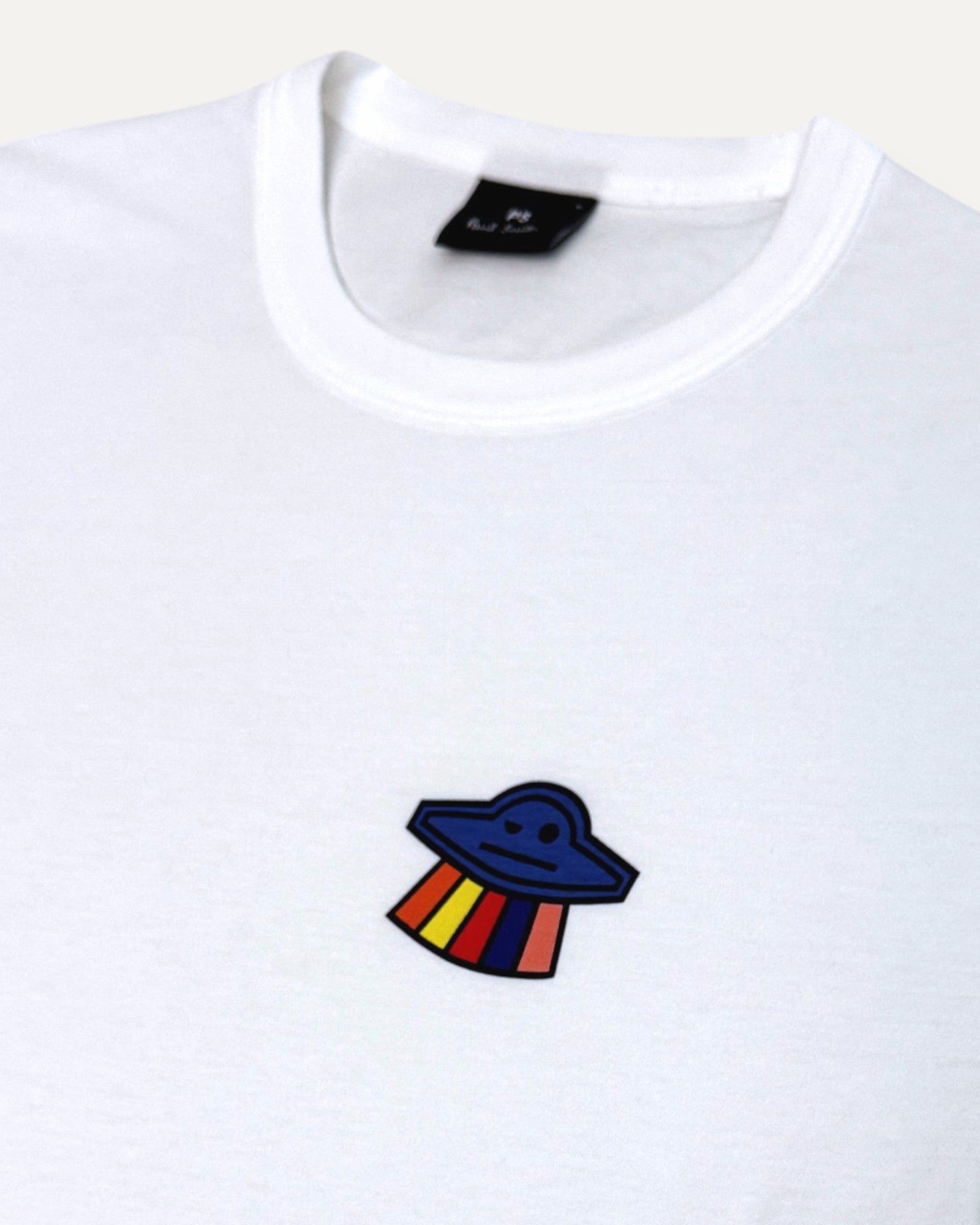 Flying Saucer Print T-Shirt White