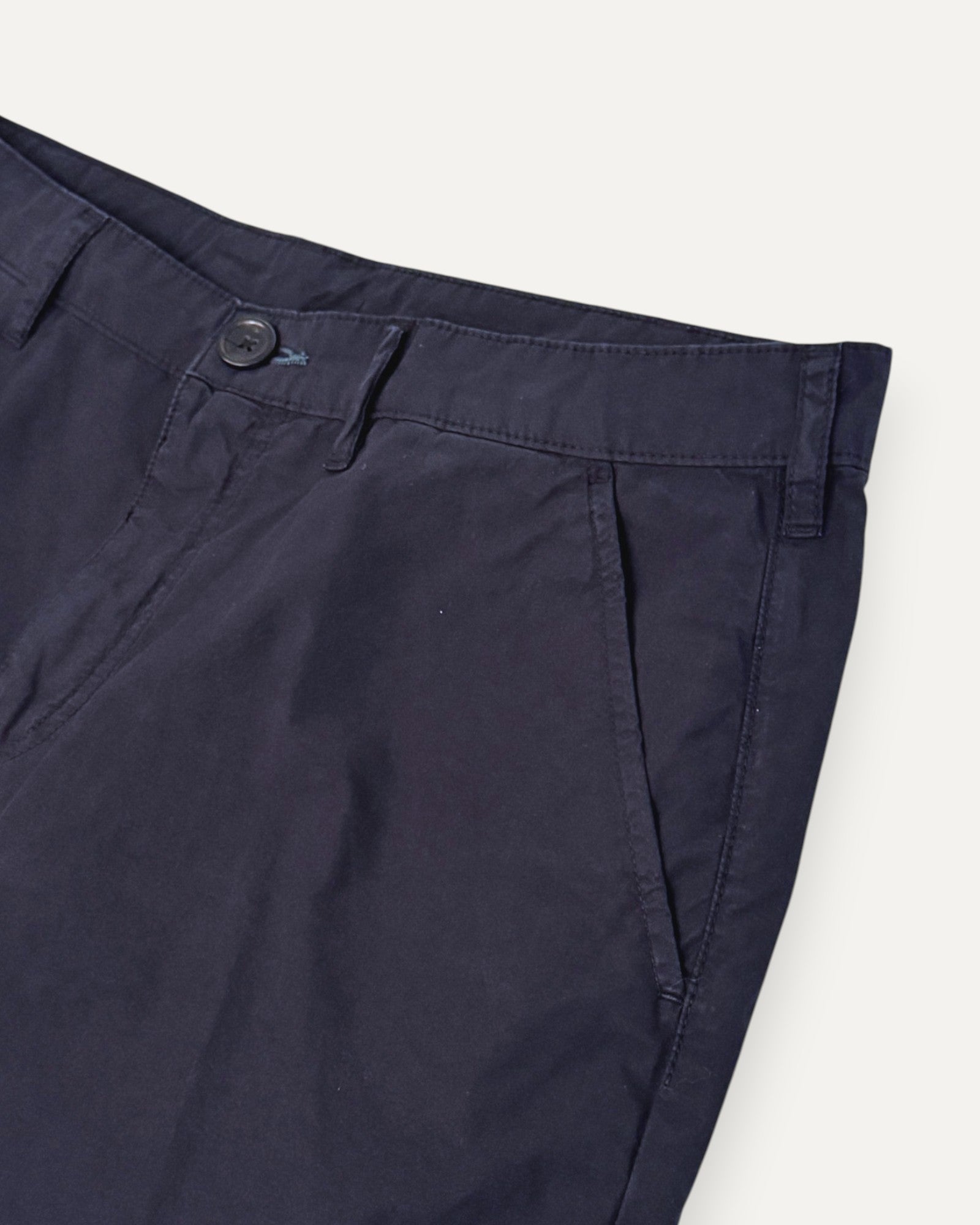 Cotton Chino Shorts Navy Blue