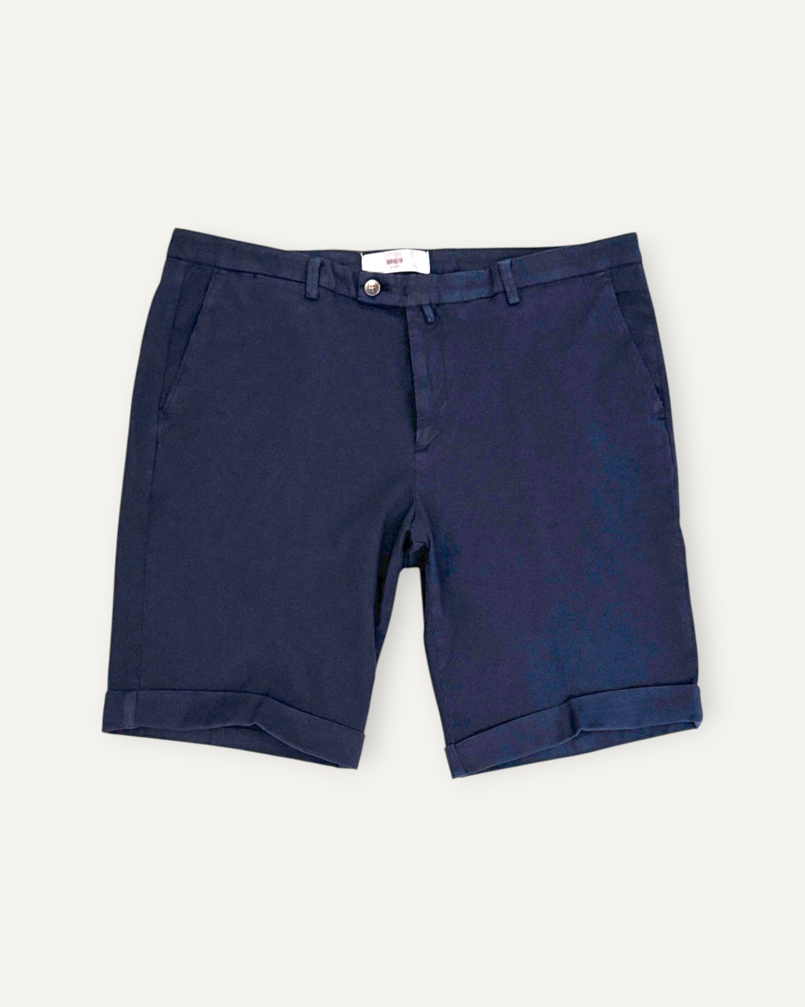 Tailored Cotton Short Navy Blue