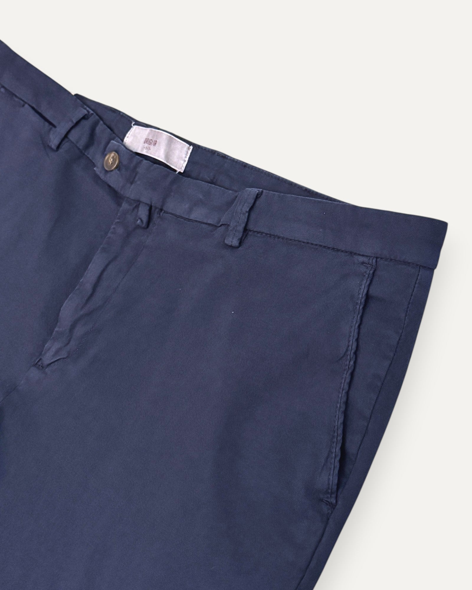 Tailored Cotton Short Navy Blue