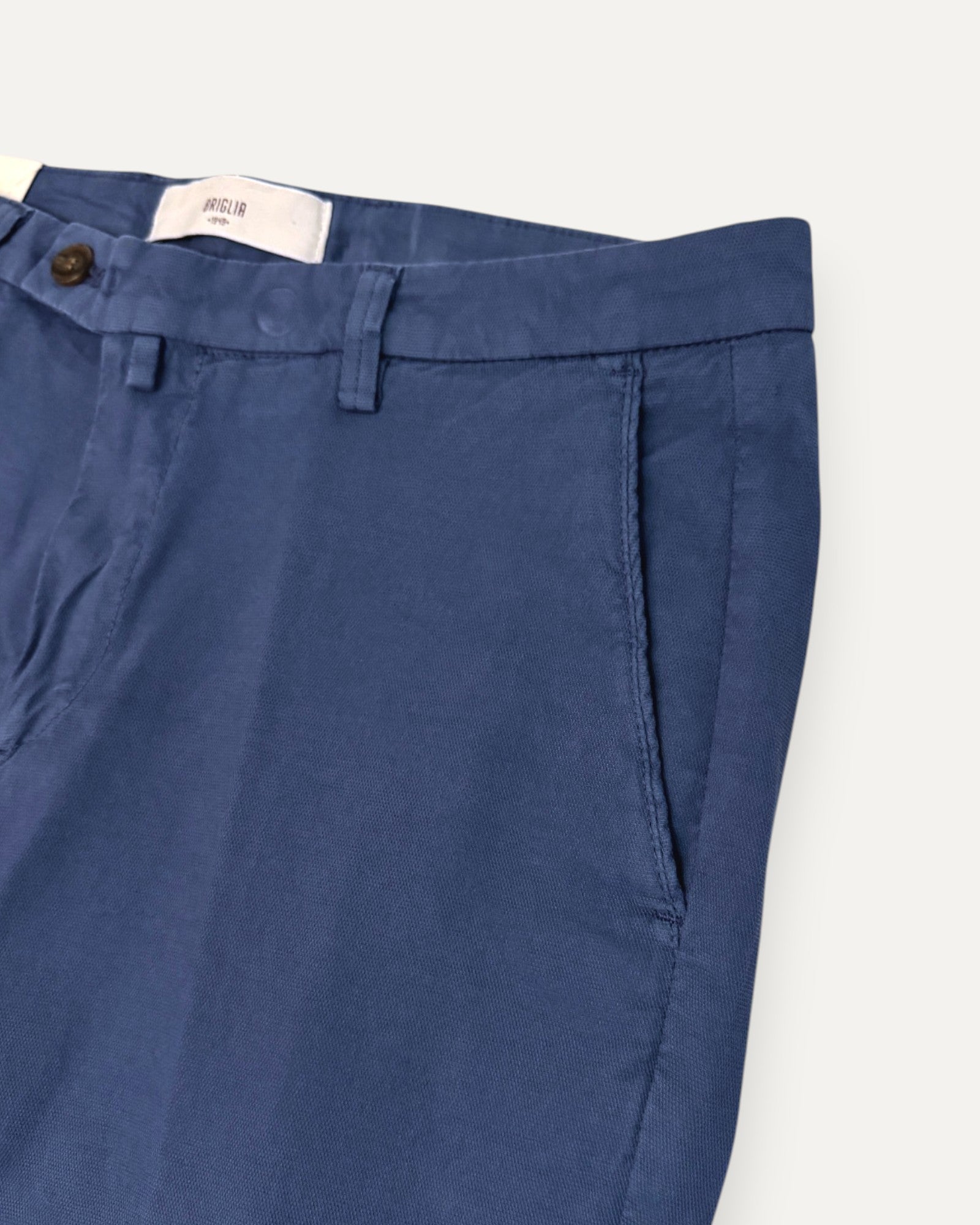 Tailored Cotton Short Blue