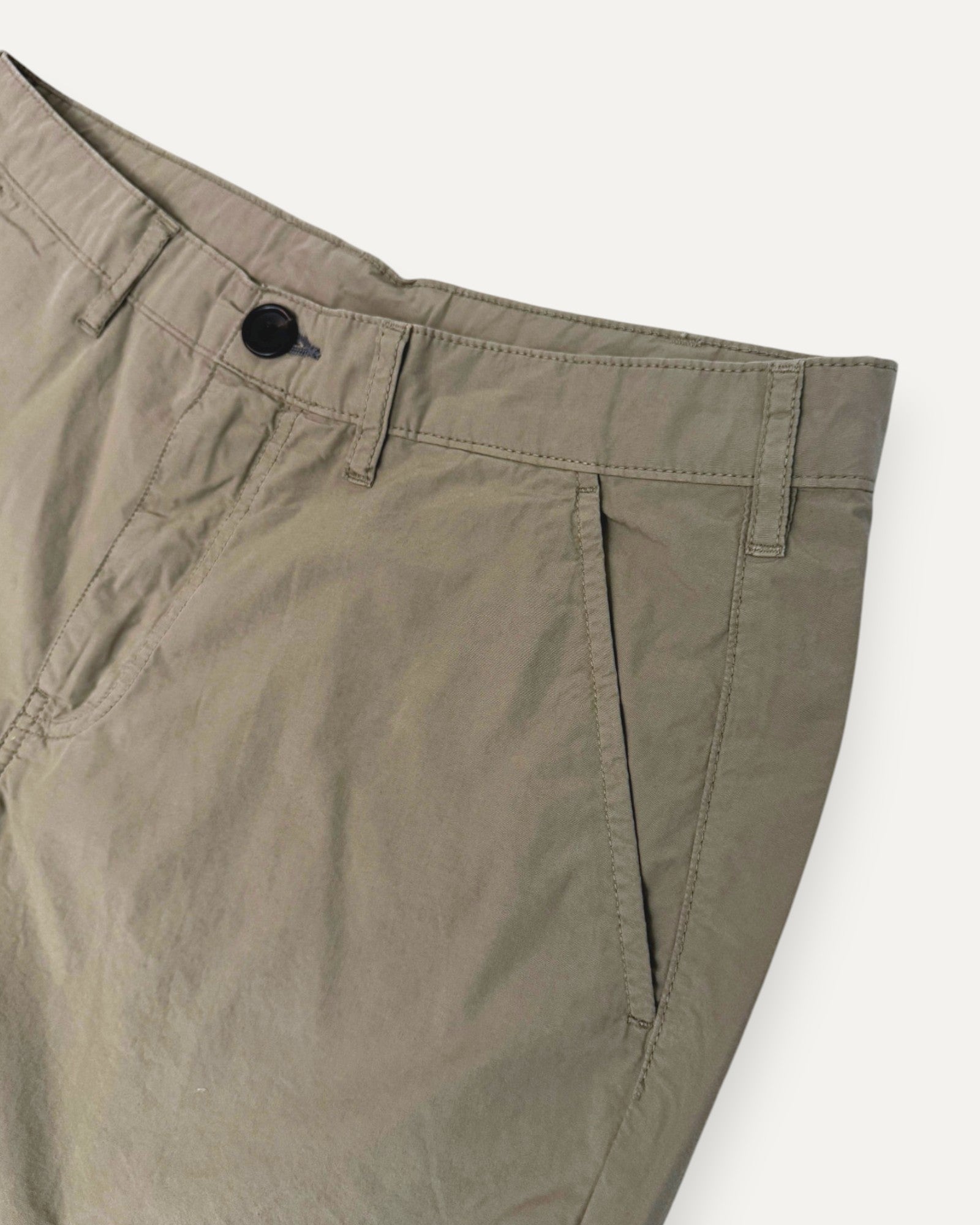 Cotton Chino Shorts Khaki Green