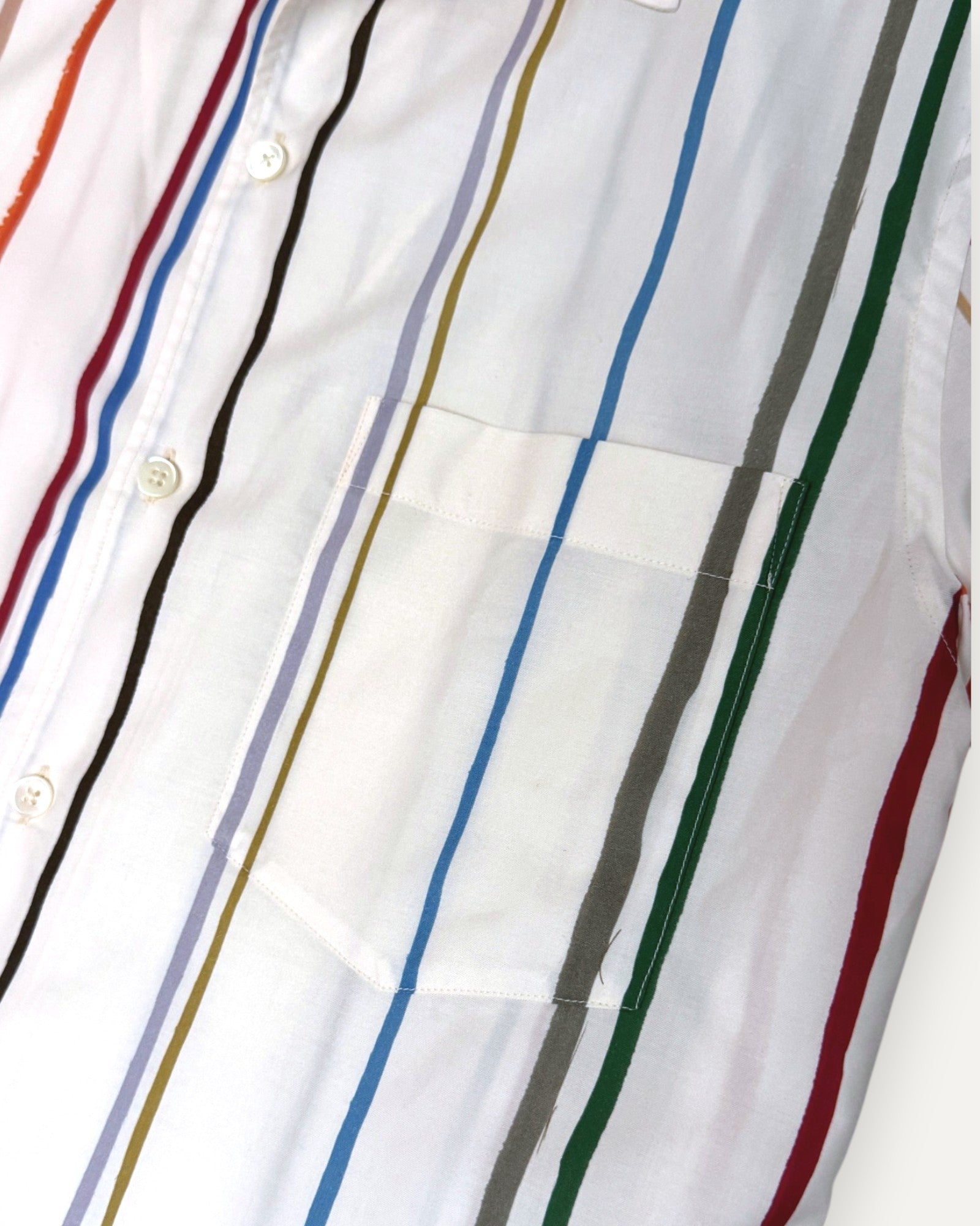 Painted Signature Stripe Short Sleeved Shirt