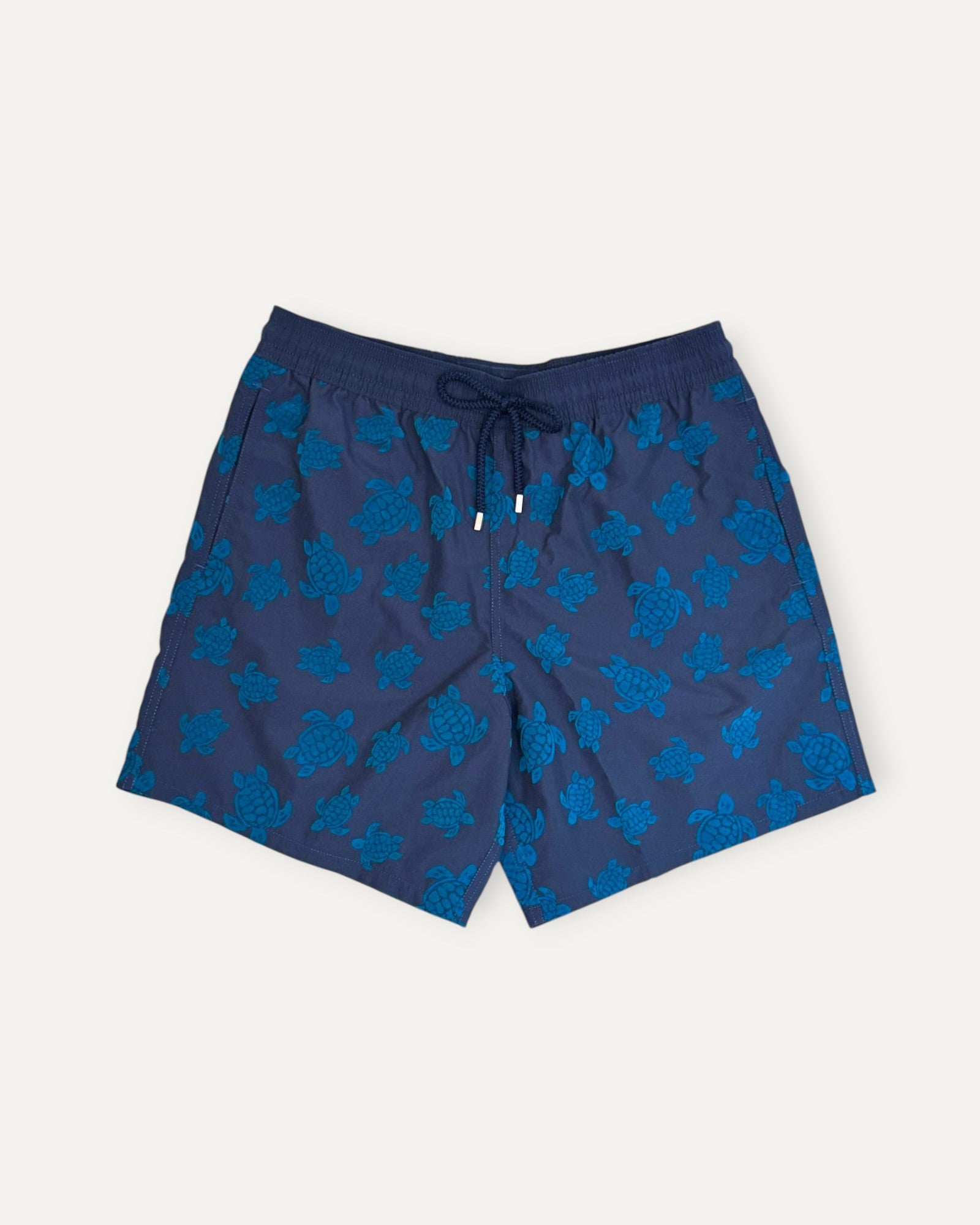 Moorea Flocked Ronde Des Tortues Swim Short Blue