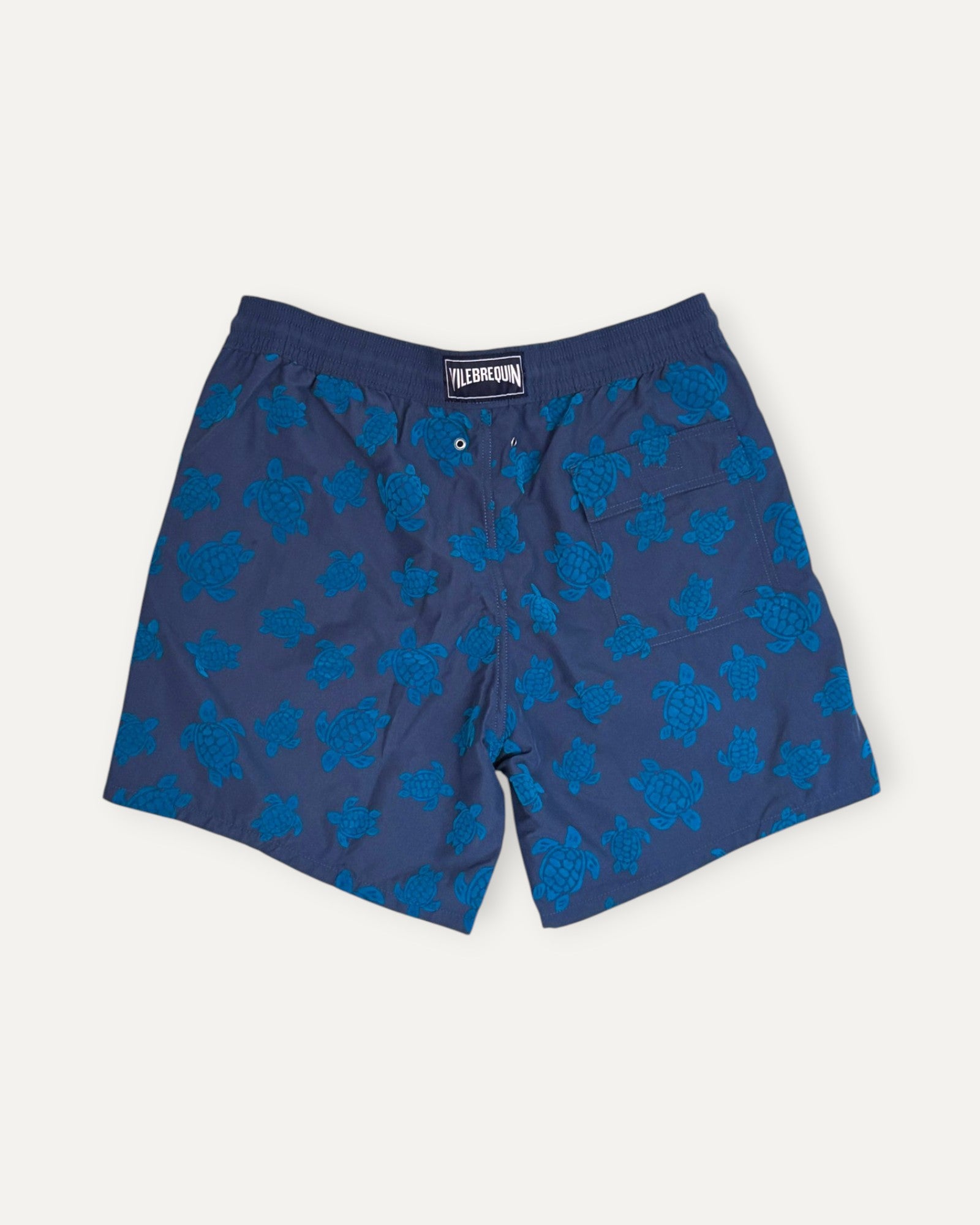 Moorea Flocked Ronde Des Tortues Swim Short Blue