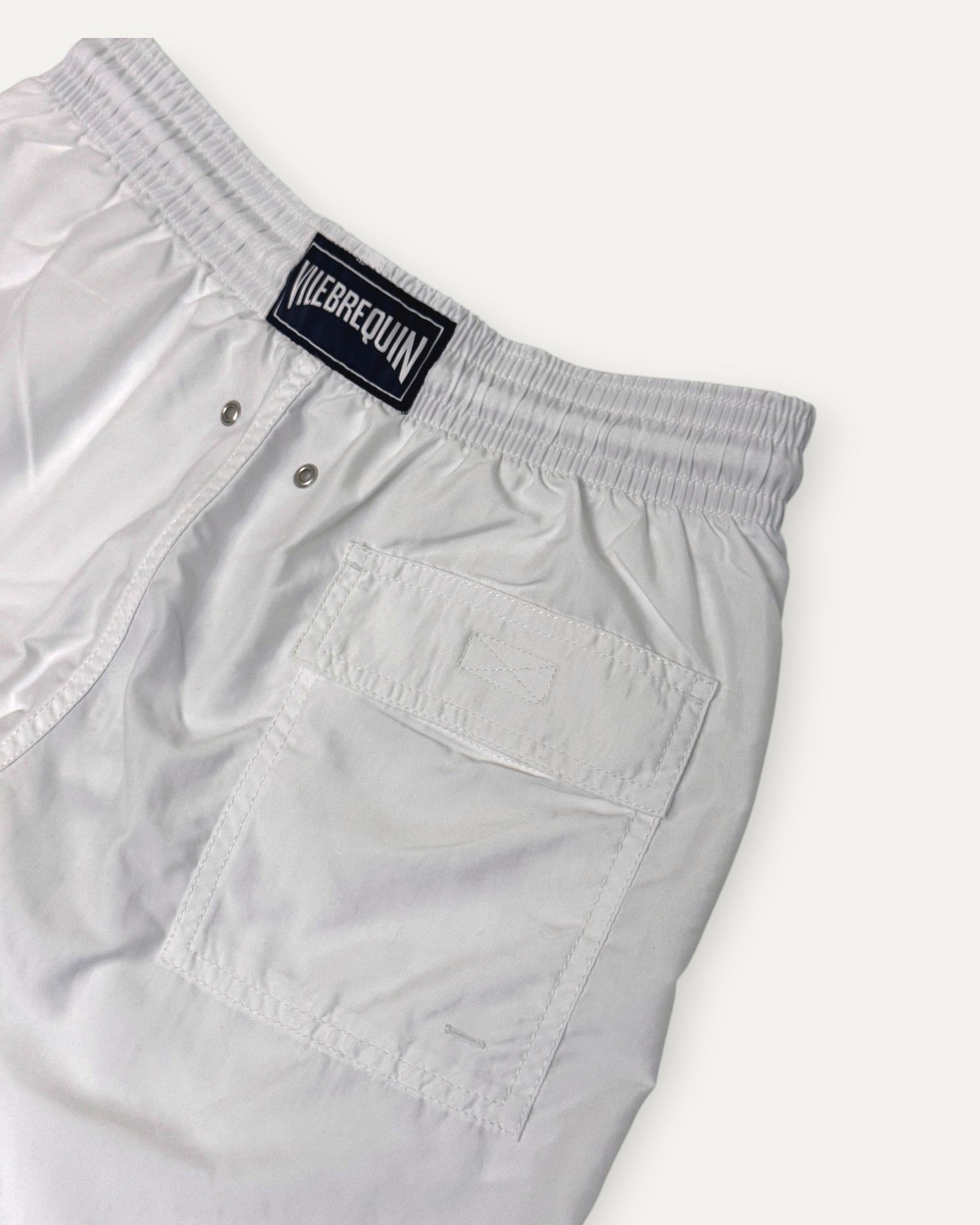 Moorea Mens Swim Short Solid White