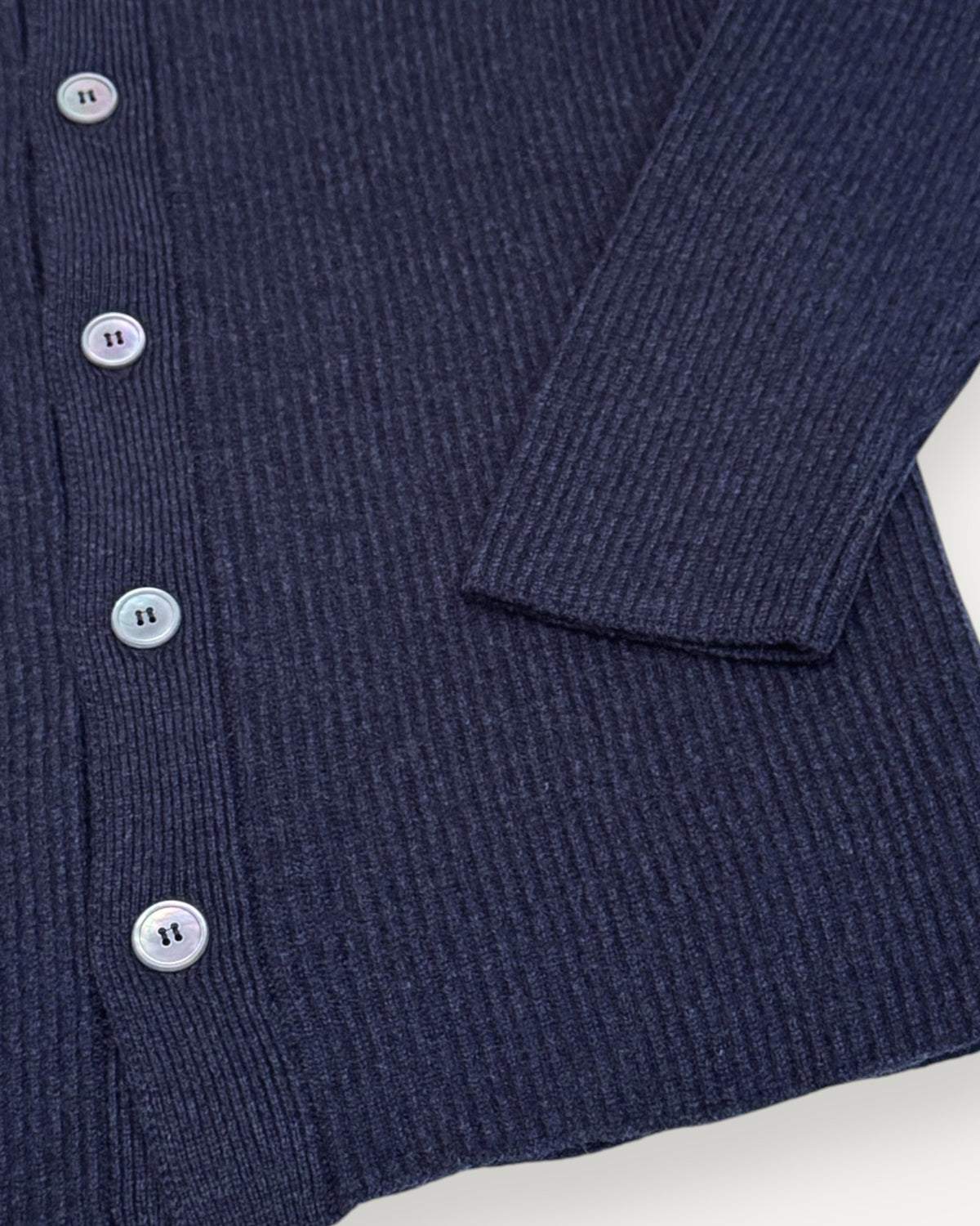 Ribbed Long Sleeved Shirt Blue