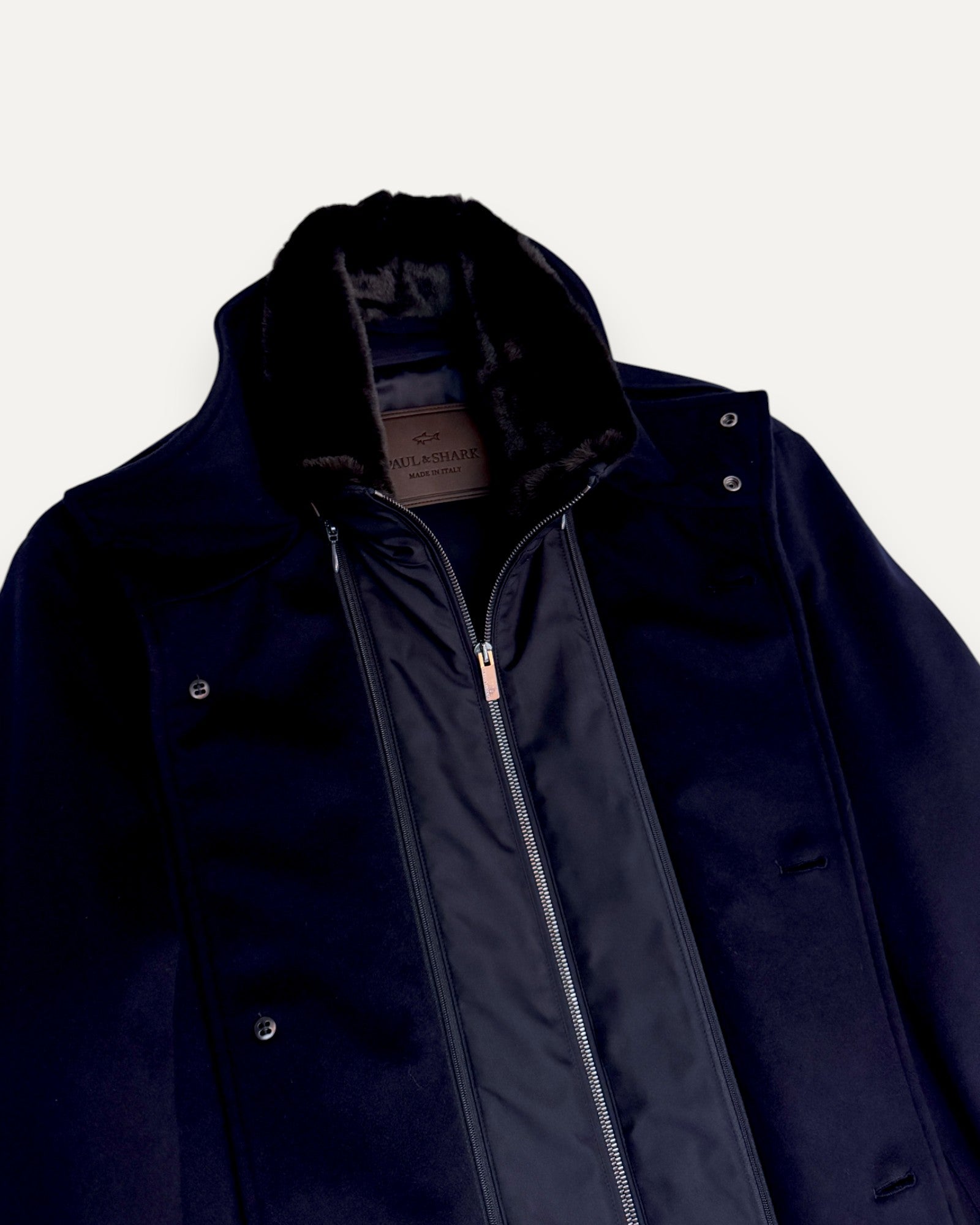 Loro Piana Cashmere Carcoat Navy