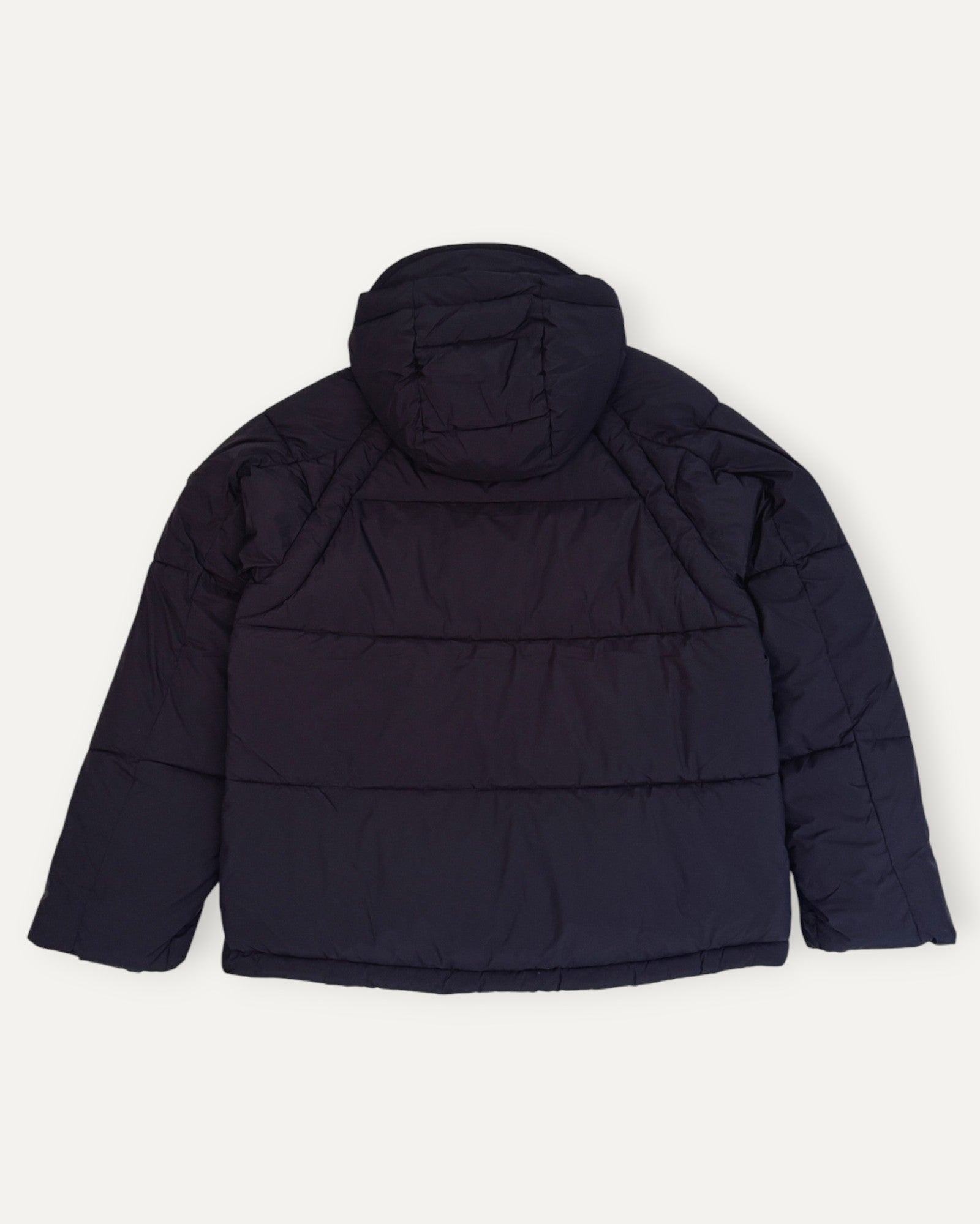 Recycled Polyester Hooded Puffer Jacket Navy