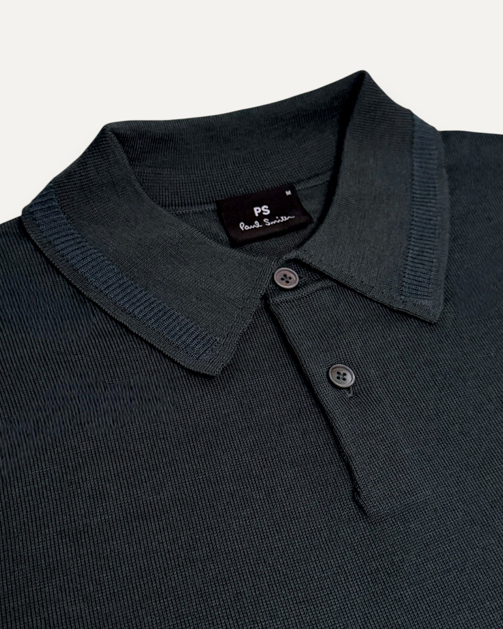 Knitted Long Sleeved Polo Turquoise