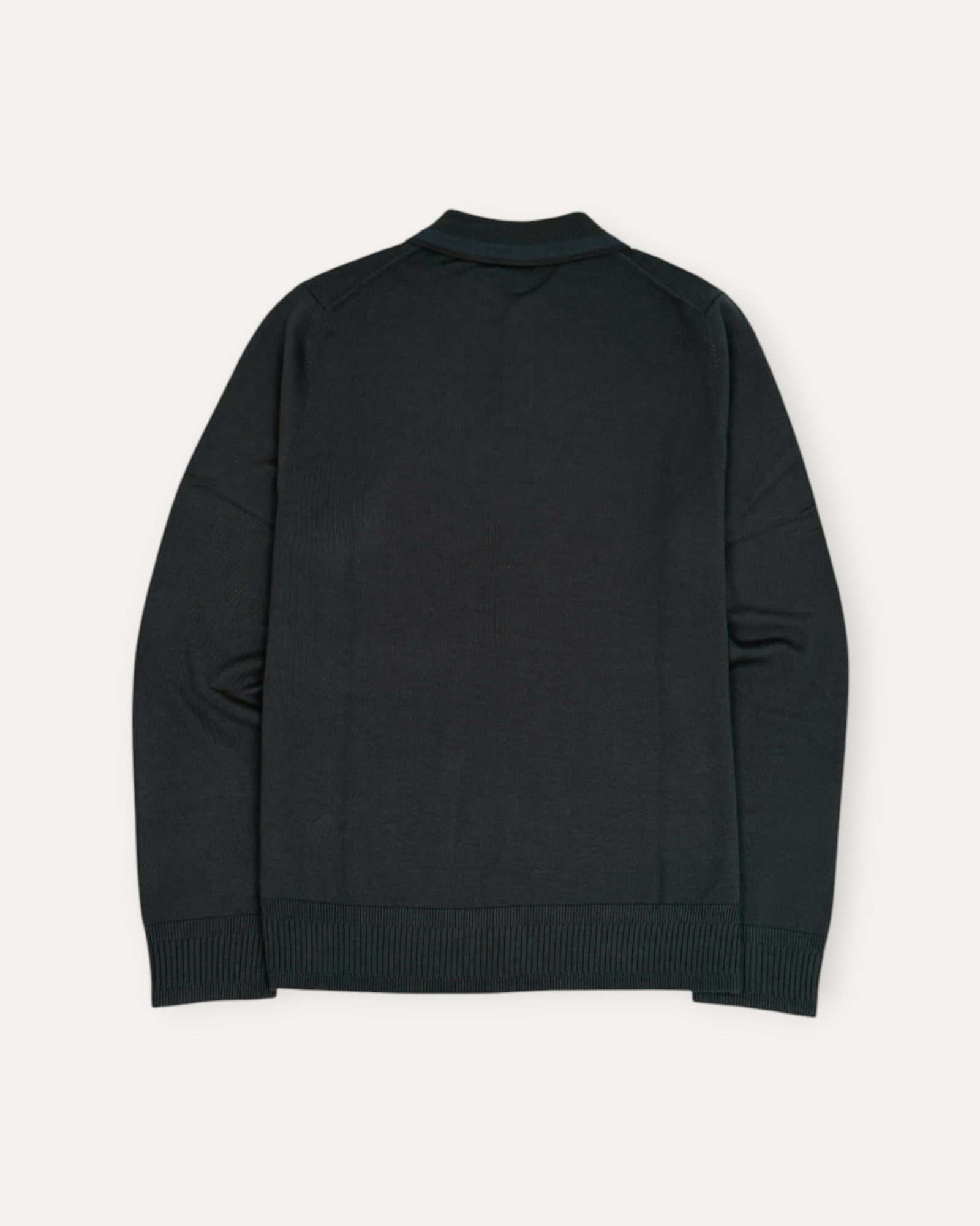 Knitted Long Sleeved Polo Turquoise