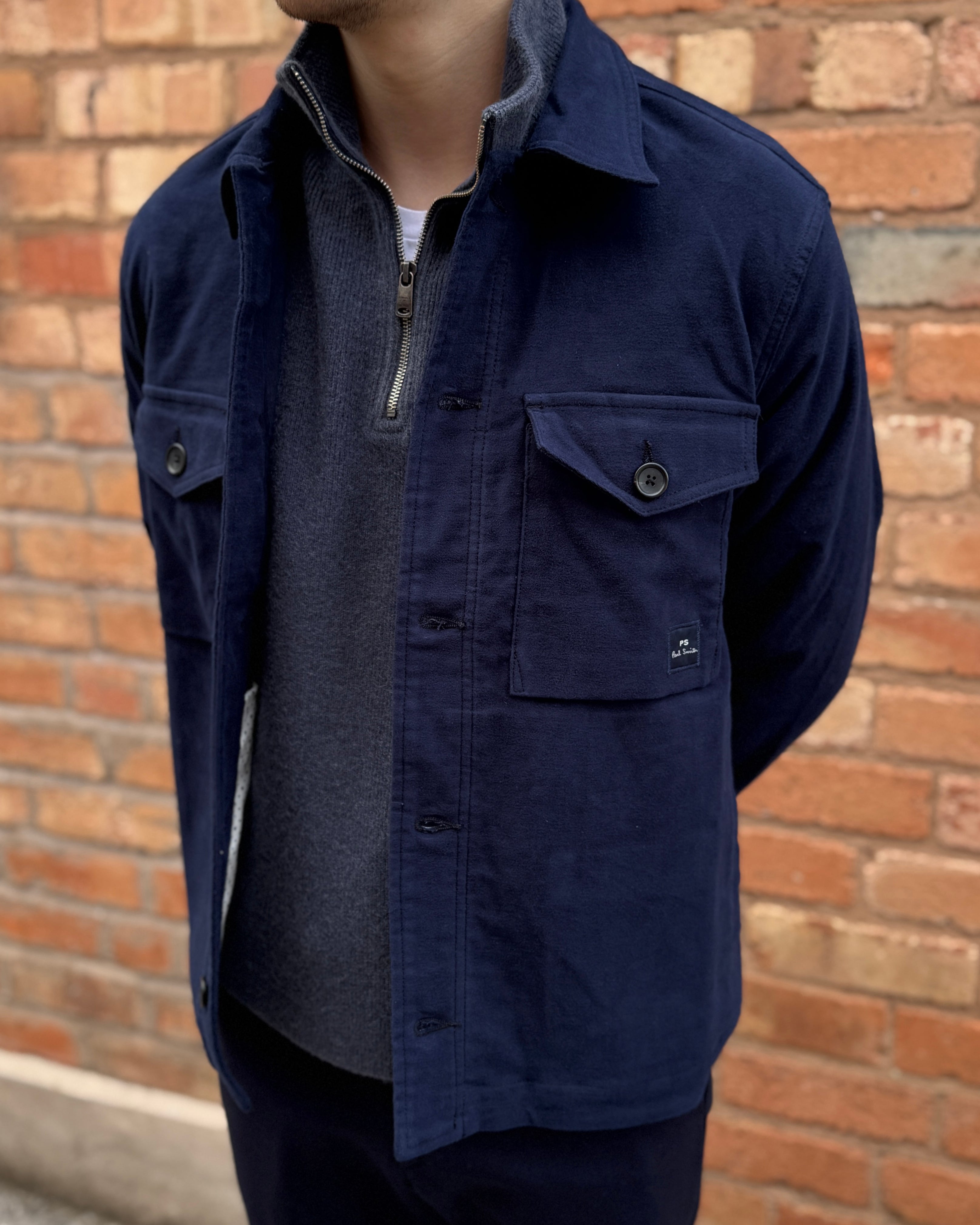 Quarter Zip Sweater Dark Blue