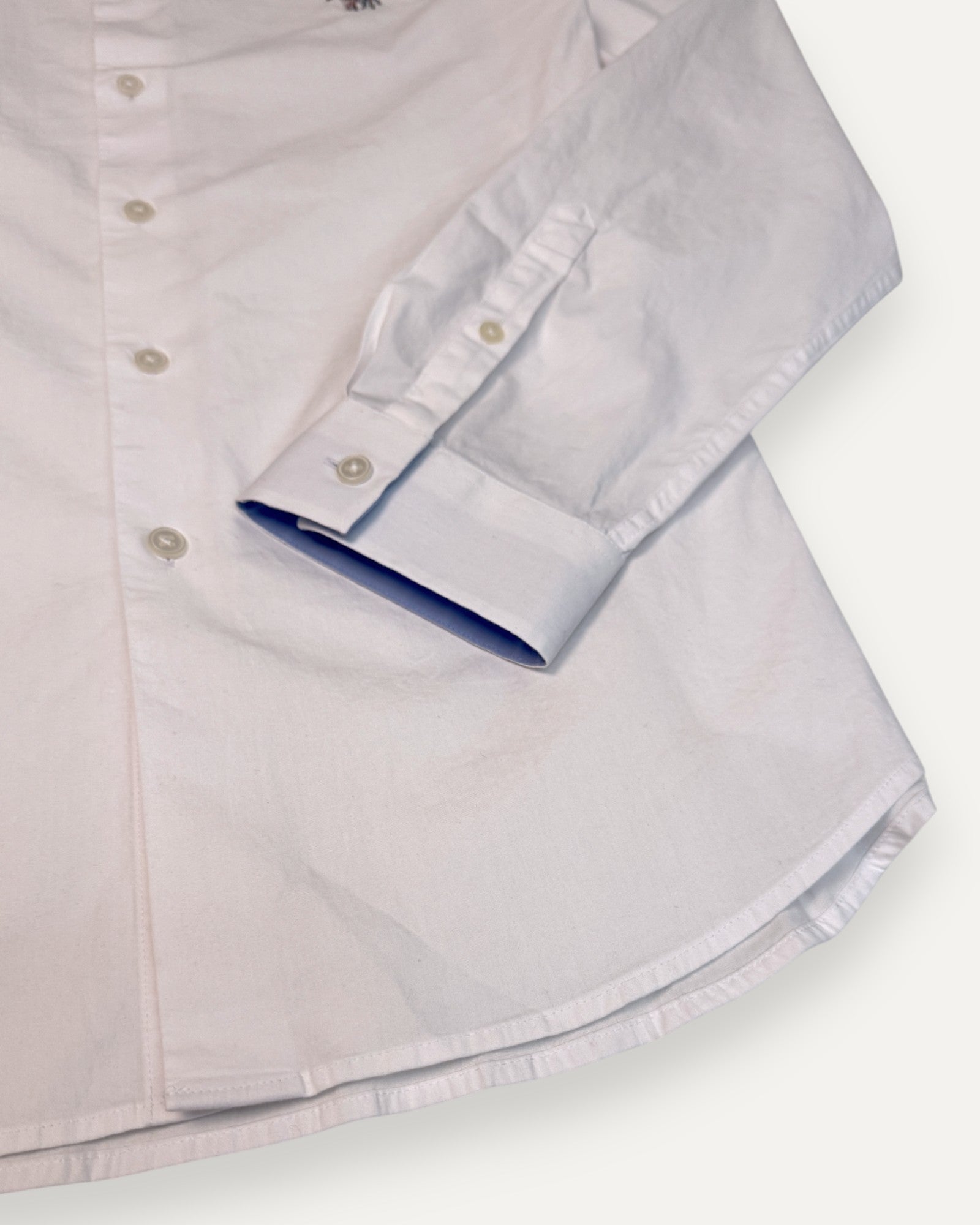 Tailored Fit Zebra Shirt White