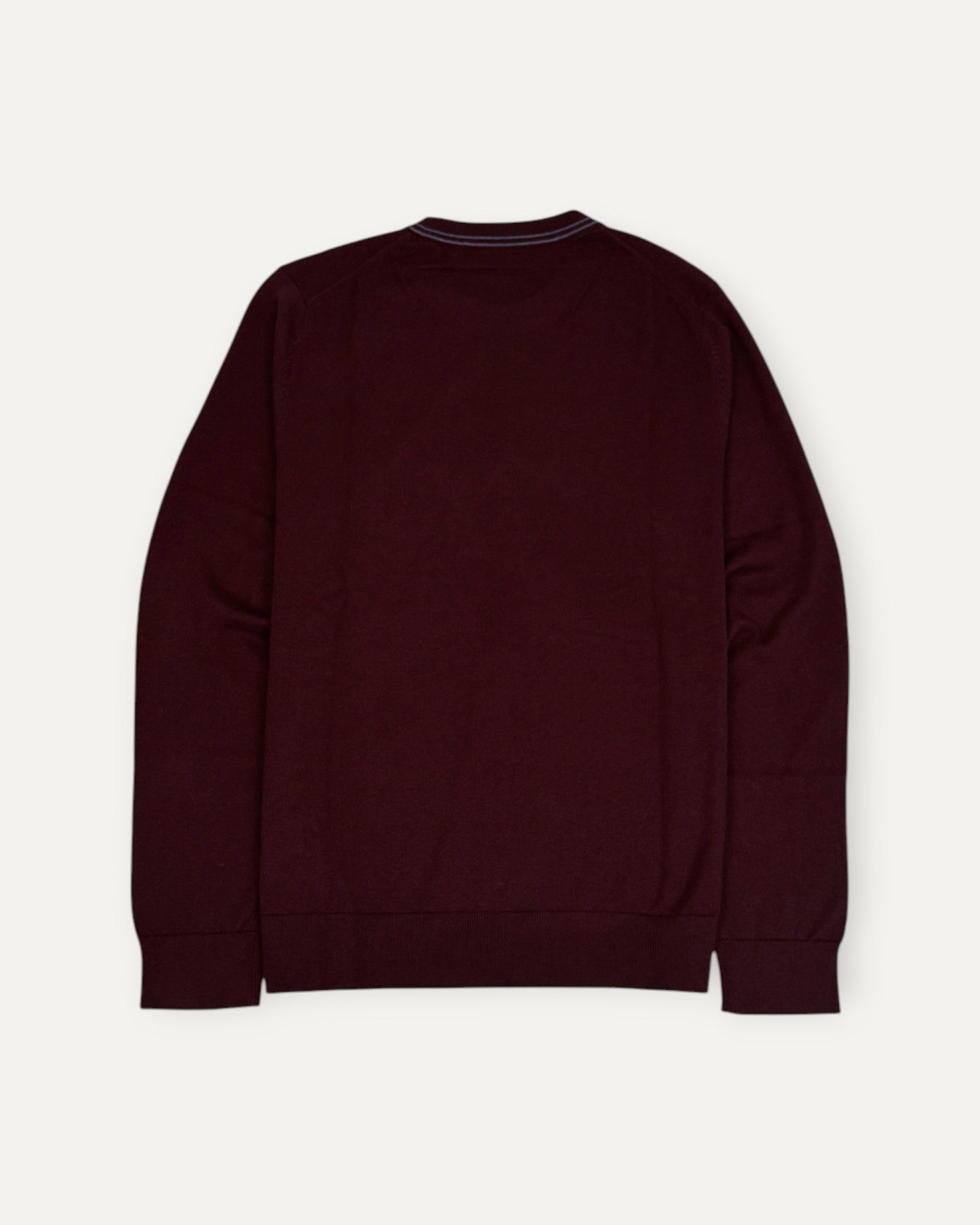 Crew Neck Zebra Sweater Red