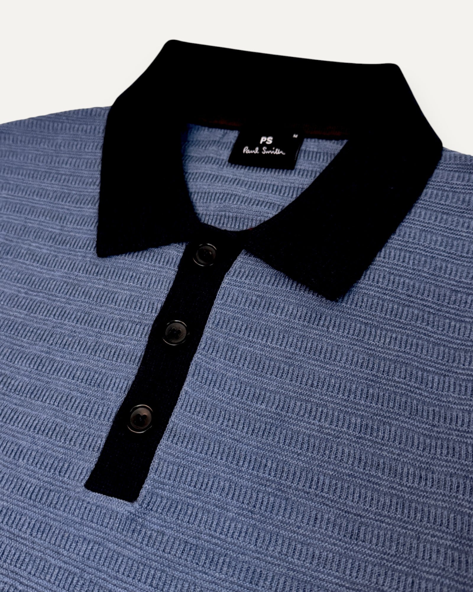 Knitted Polo Blue