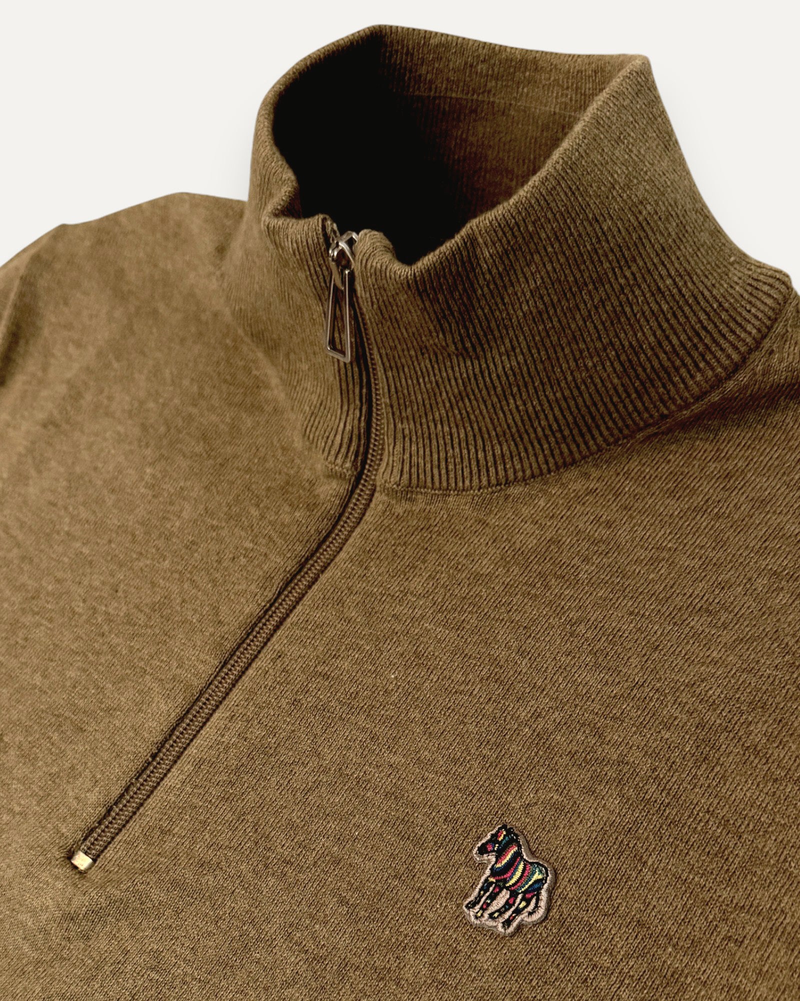 Quarter Zip Sweater Camel