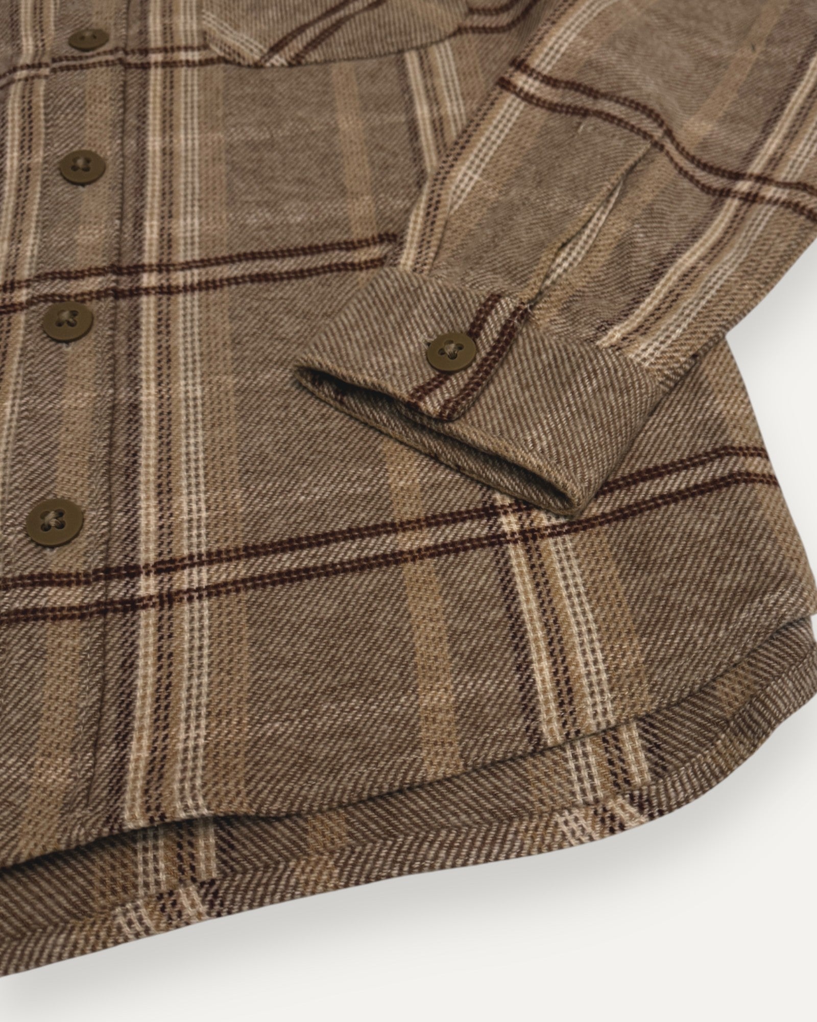Seymore Overshirt Rustic Plaid Light Brown