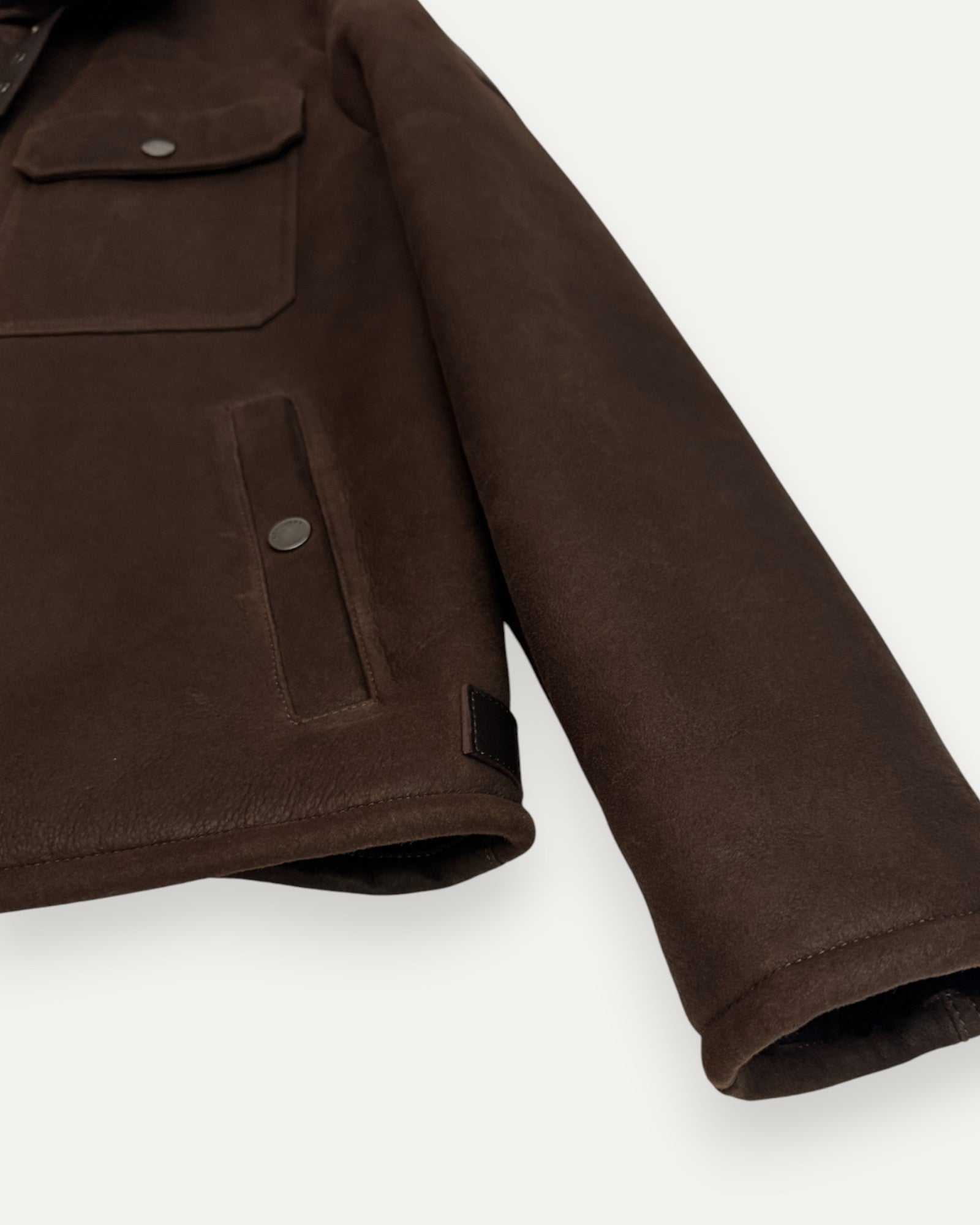 Beacon Merino Shearling Jacket Dark Earth