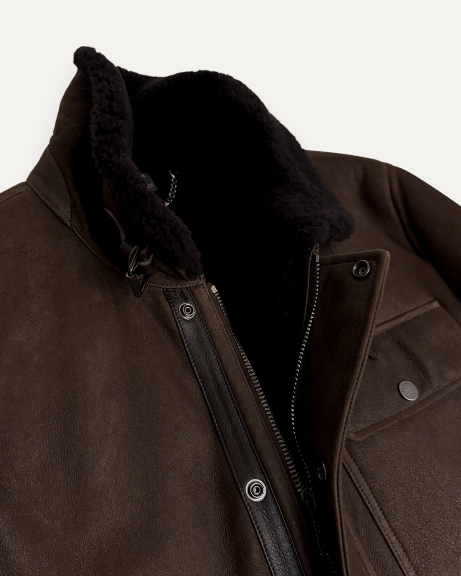 Beacon Merino Shearling Jacket Dark Earth