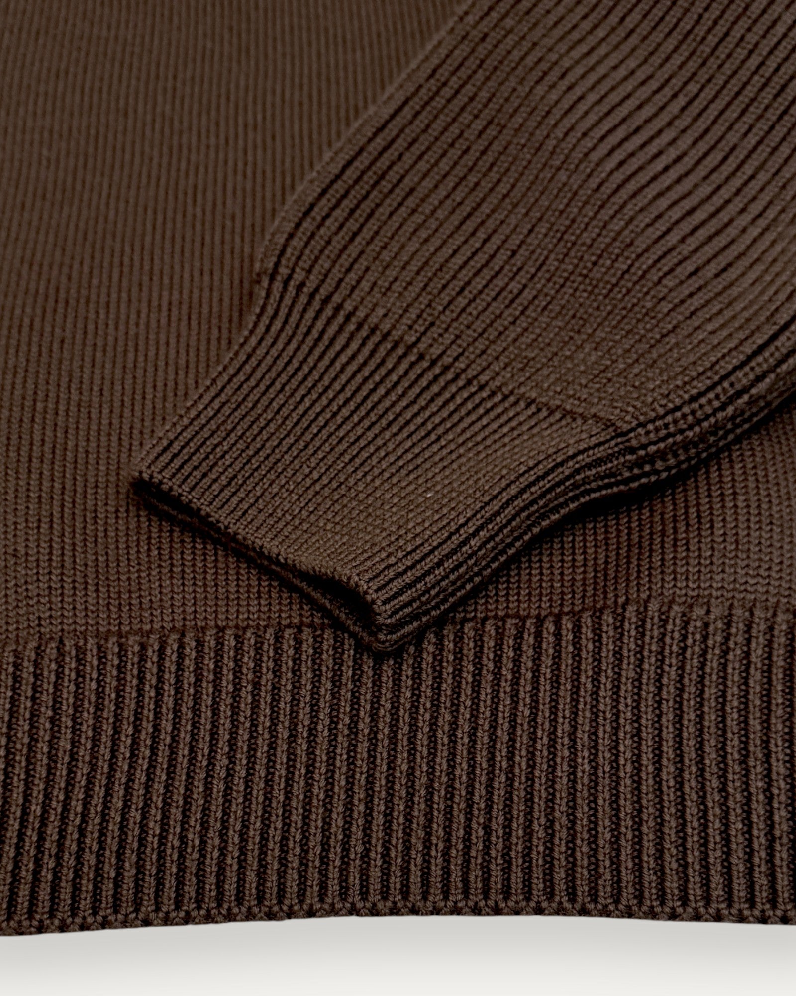 Aspect Quarter Zip Jumper Major Brown