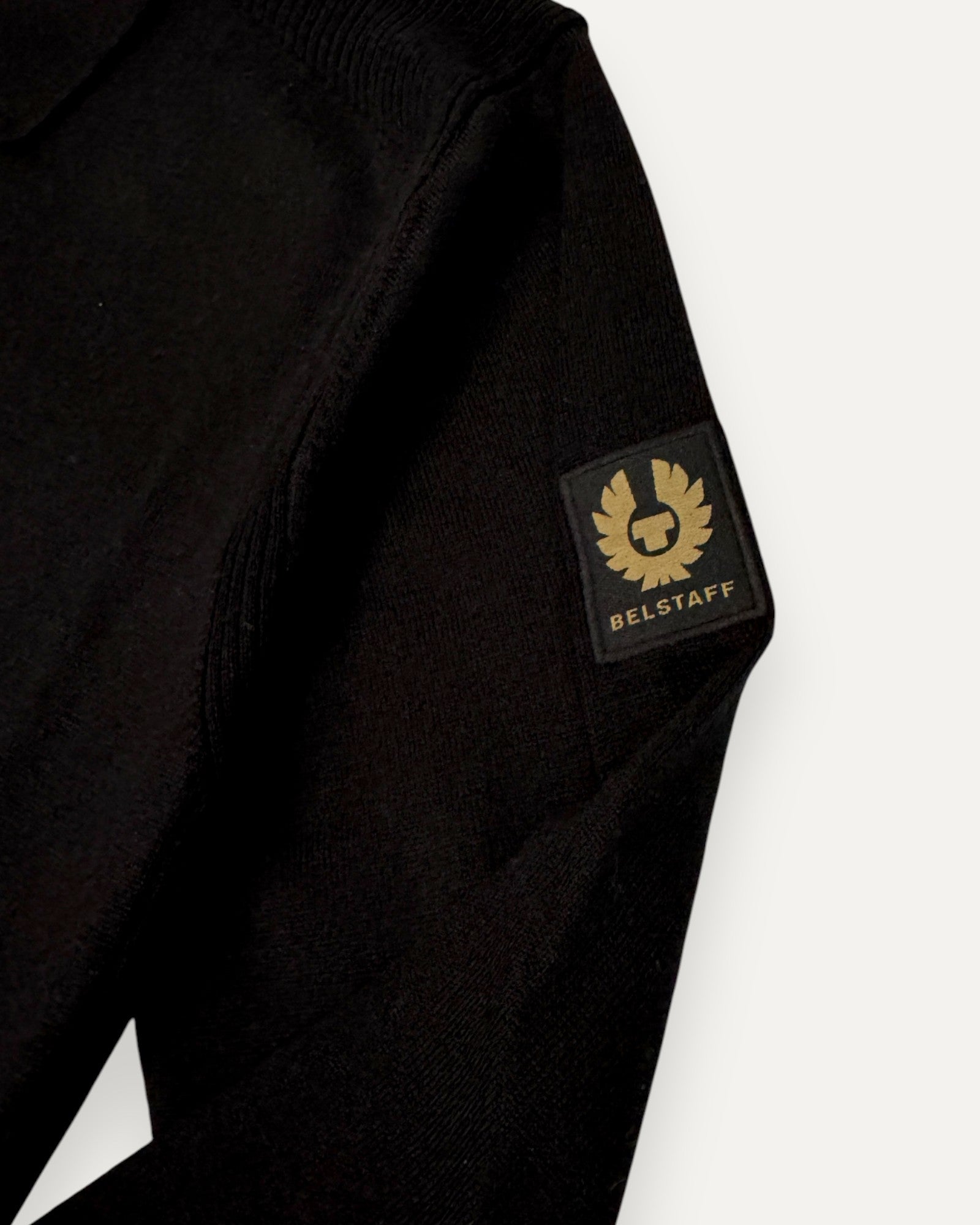 Kyle Merino Wool Polo Black