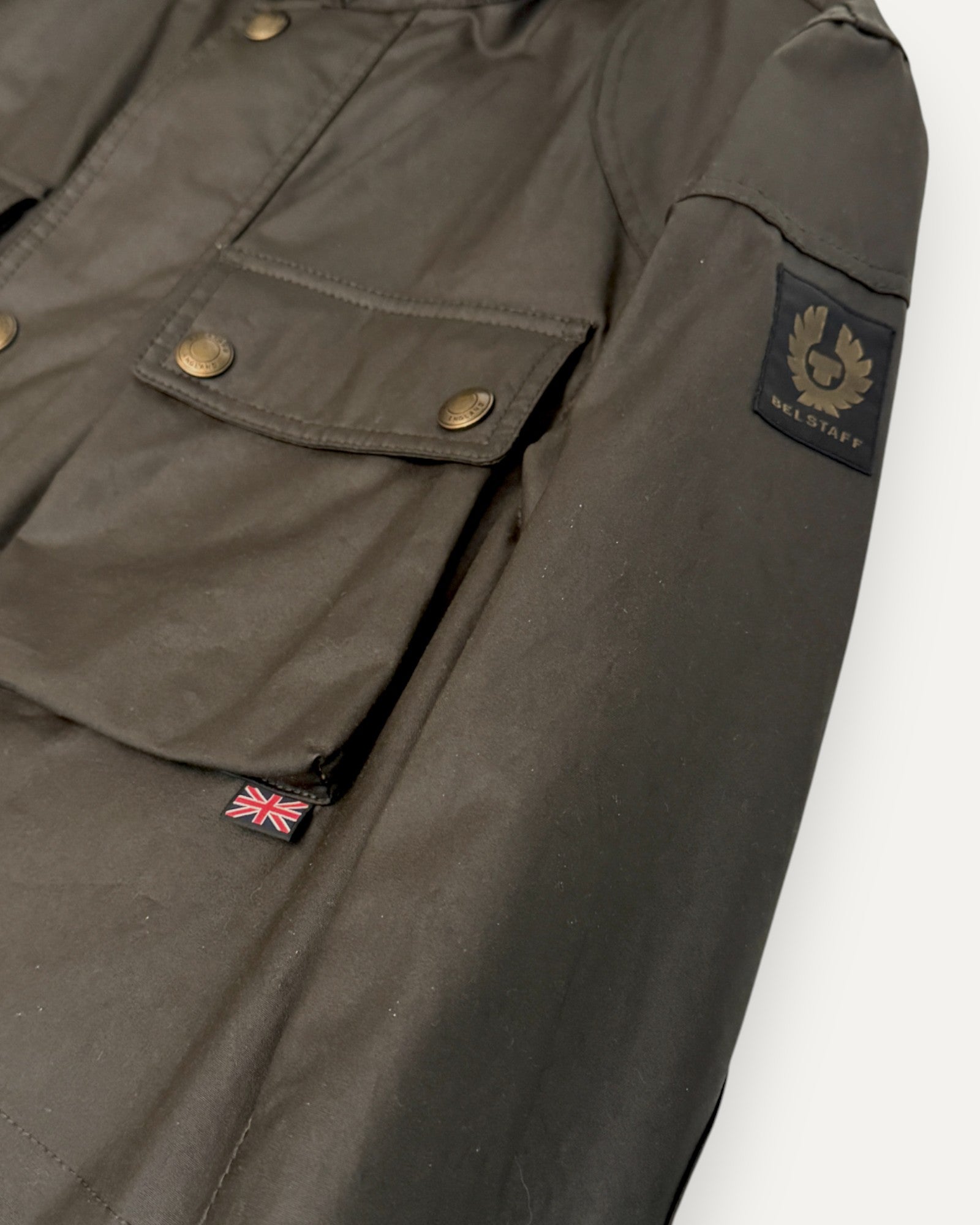 Fieldmaster Waxed Jacket in Faded Olive