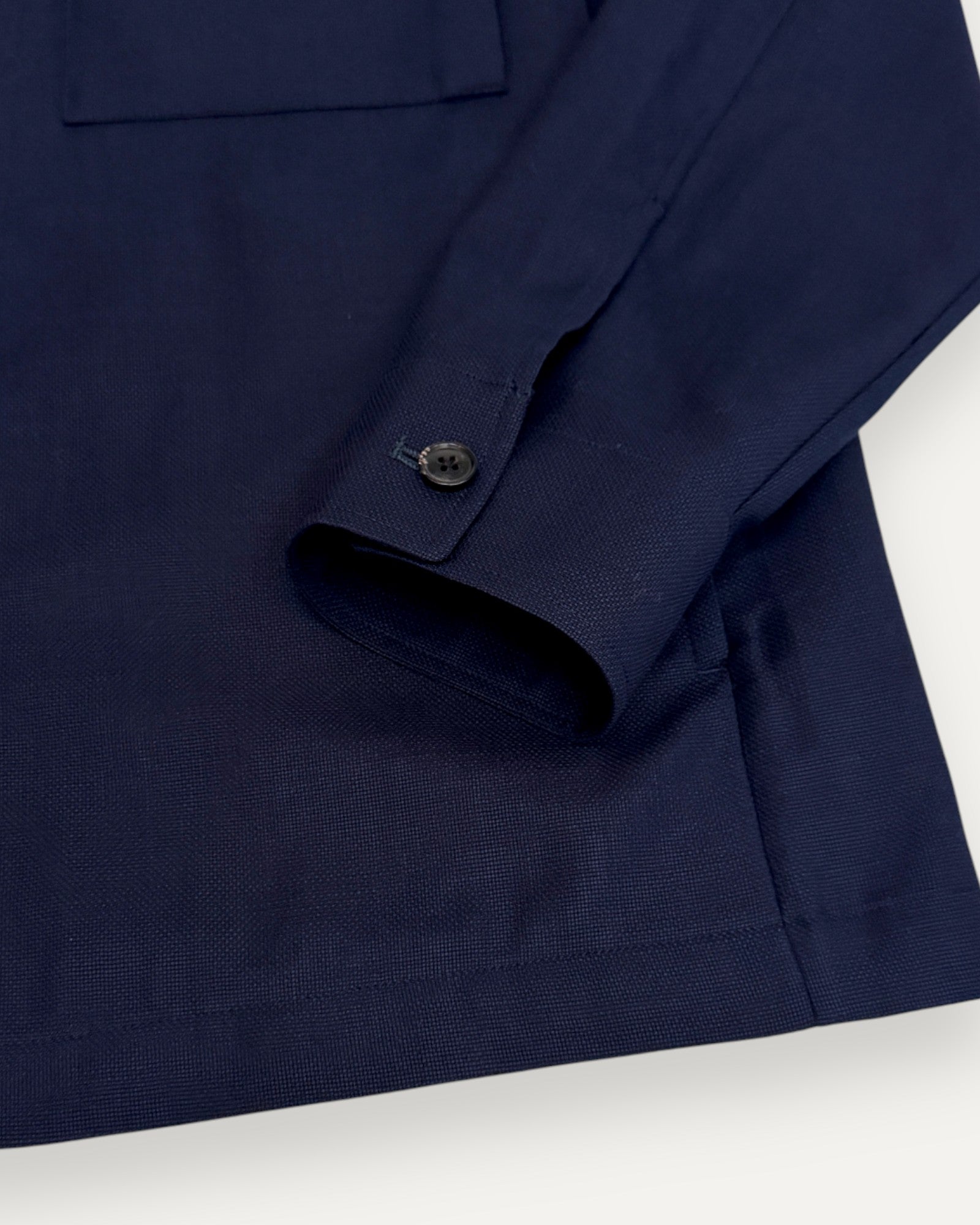 Textured Overshirt Navy