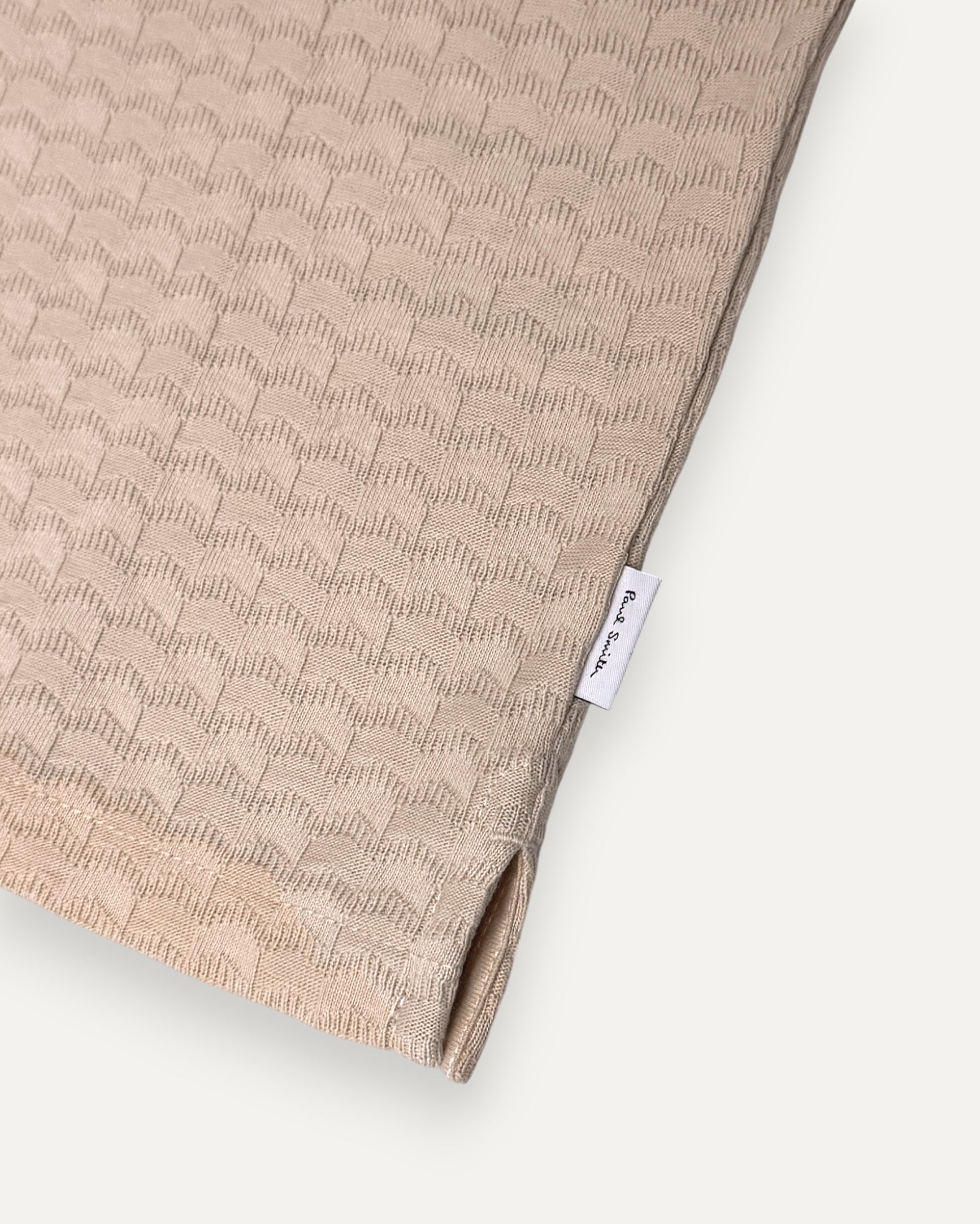 Zip Neck Polo Shirt Off White