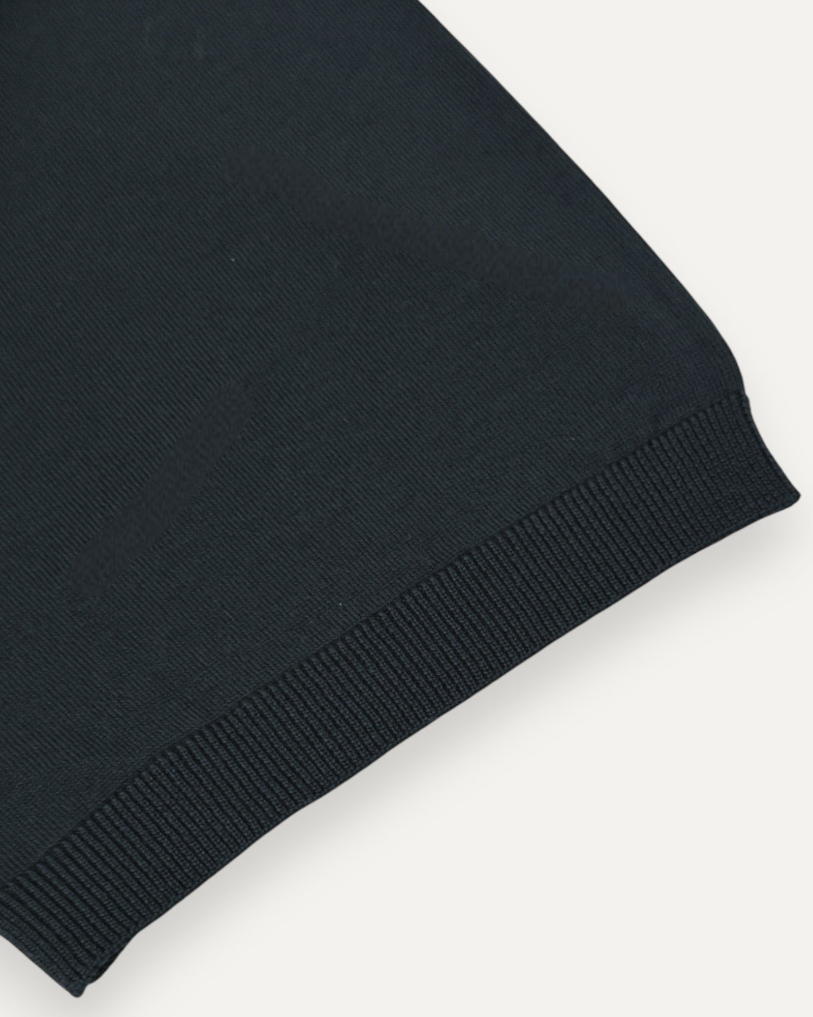 Merino Wool 'Signature Stripe' Knitted Polo Shirt Dark Green