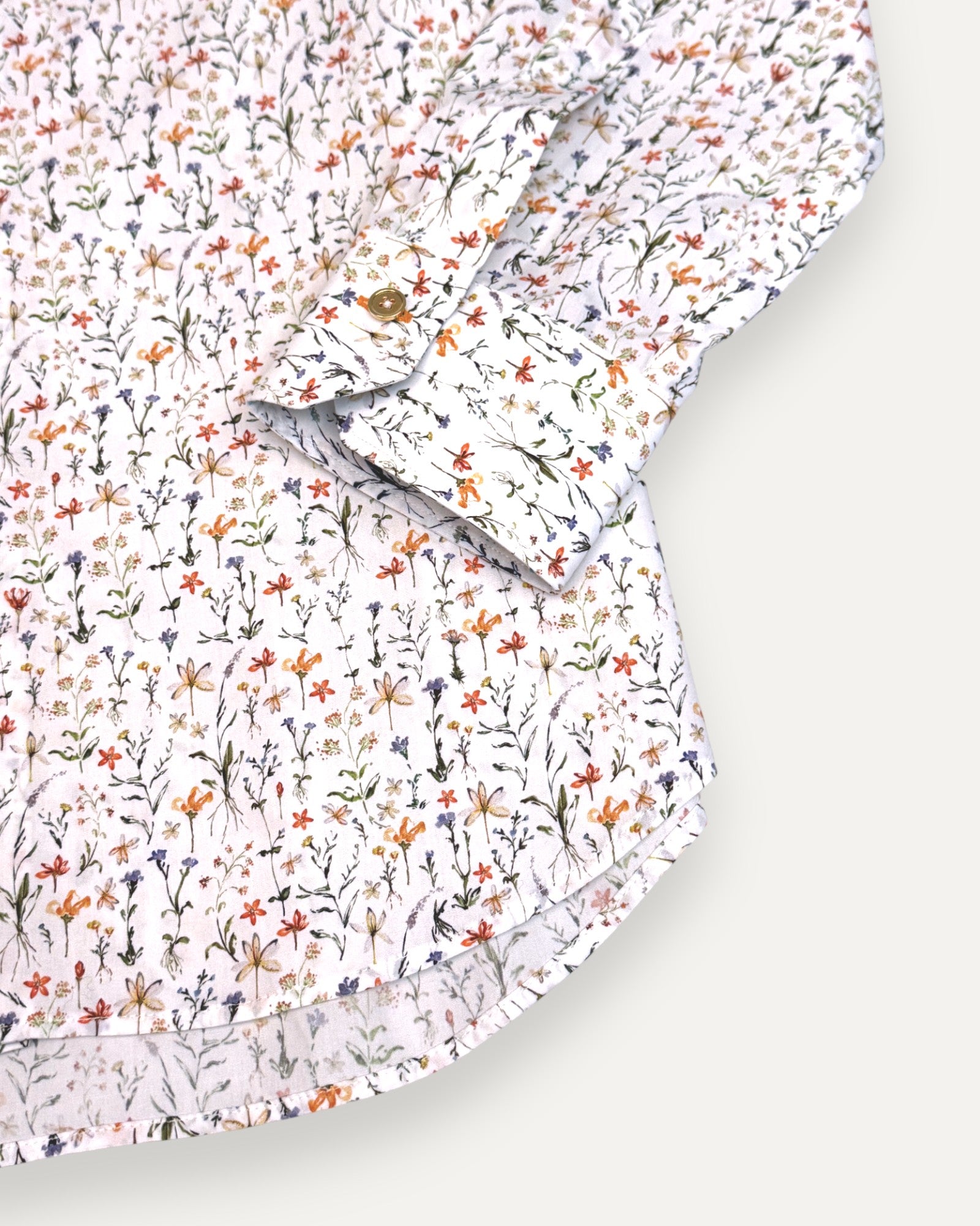 Floral Design Tailored Fit Shirt