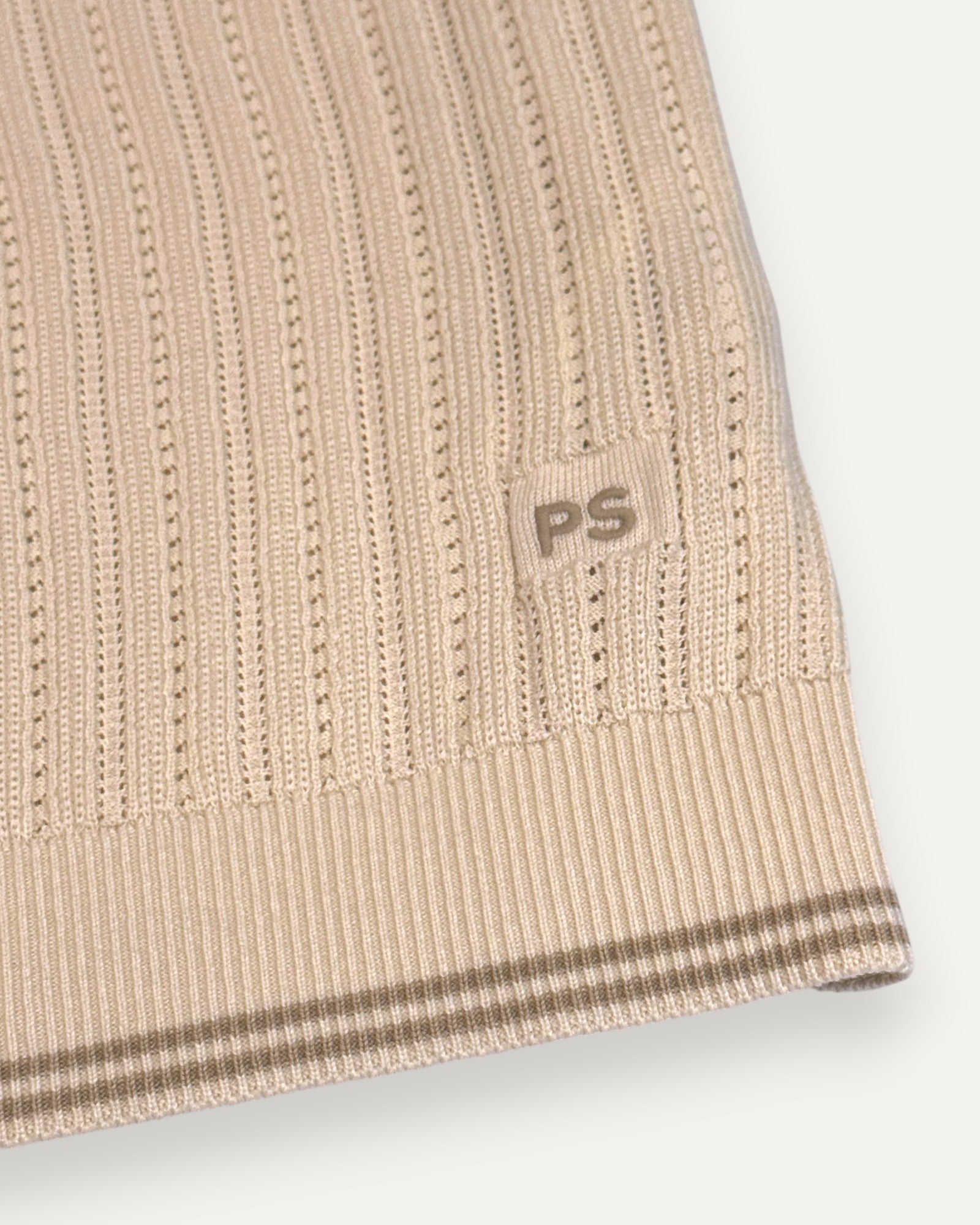 Knitted Polo Shirt Off White