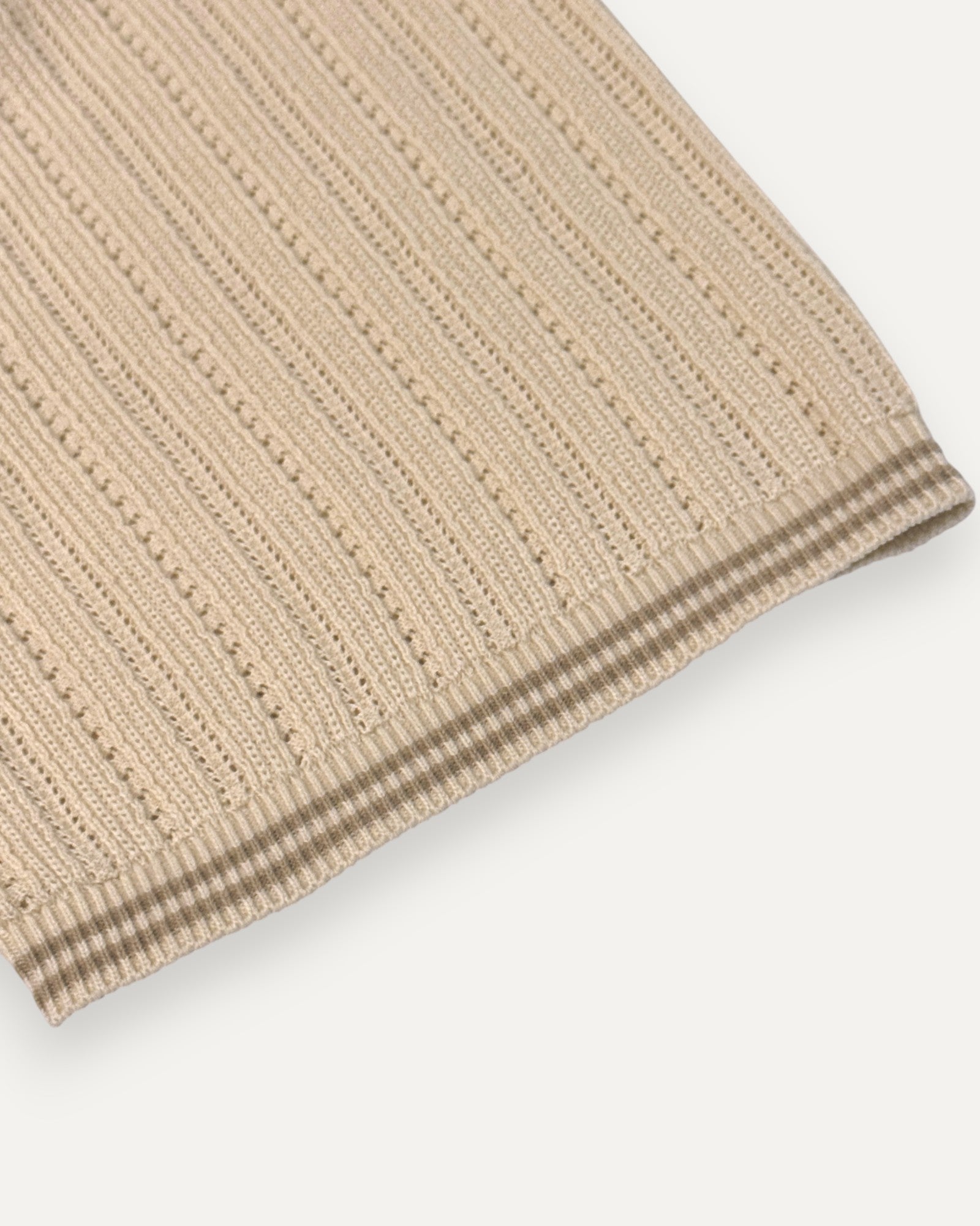 Knitted Polo Shirt Off White