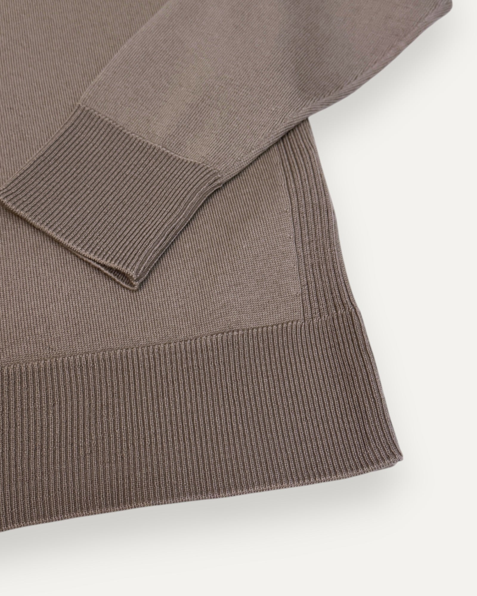 Kyle Merino Wool Polo Dark Sand