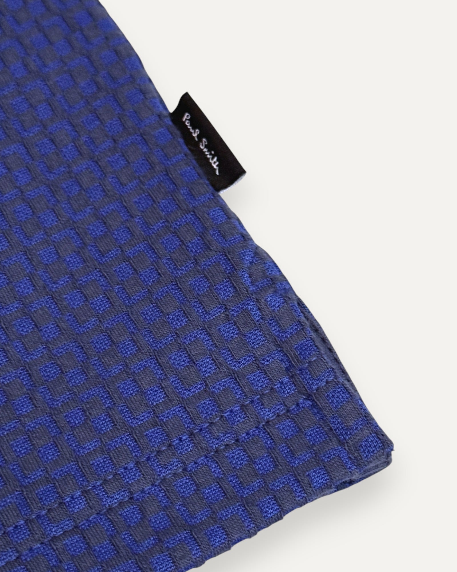 Regular Fit Button Through Jacquard Polo Shirt Royal Blue
