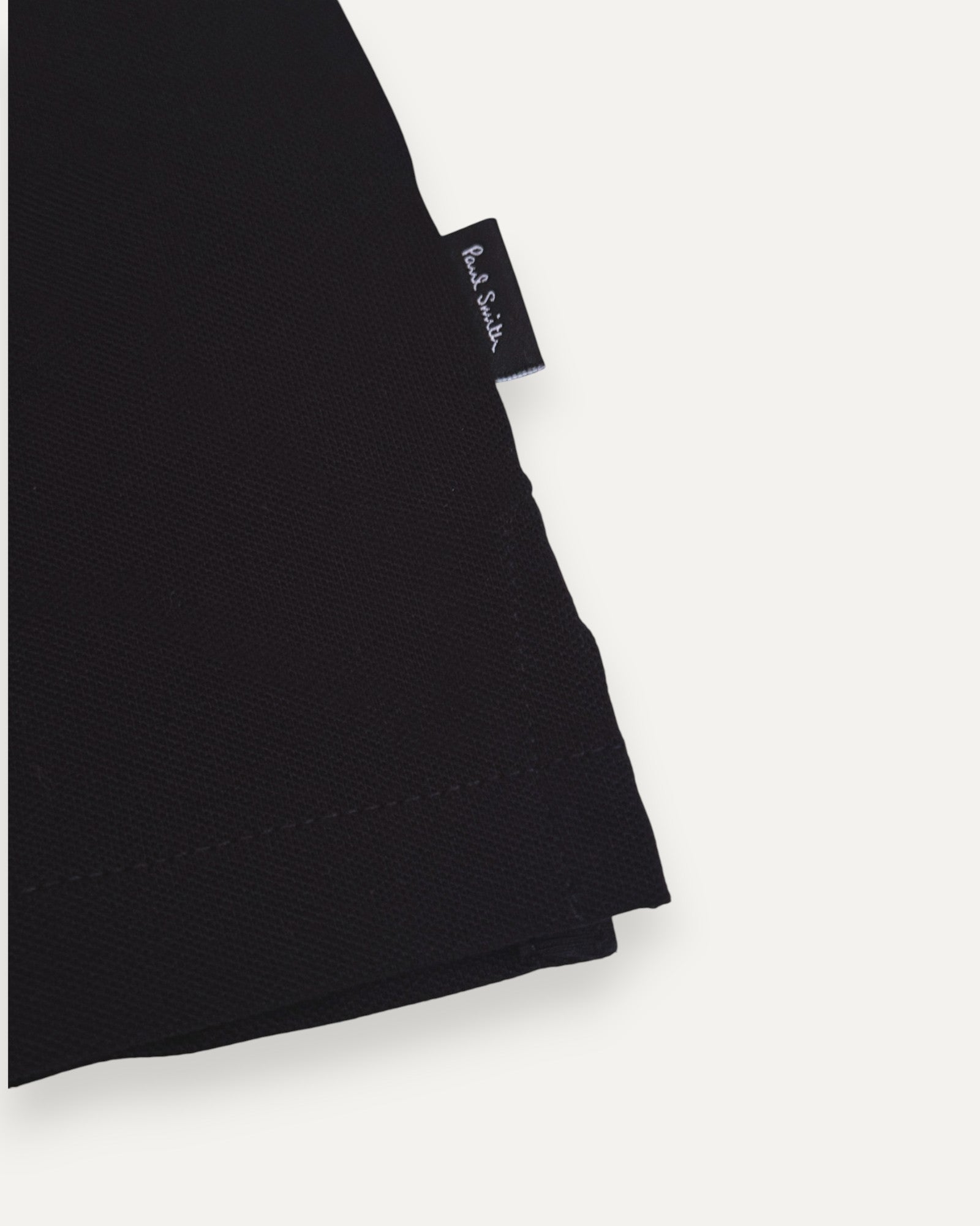 Zip Collar Polo Shirt Black