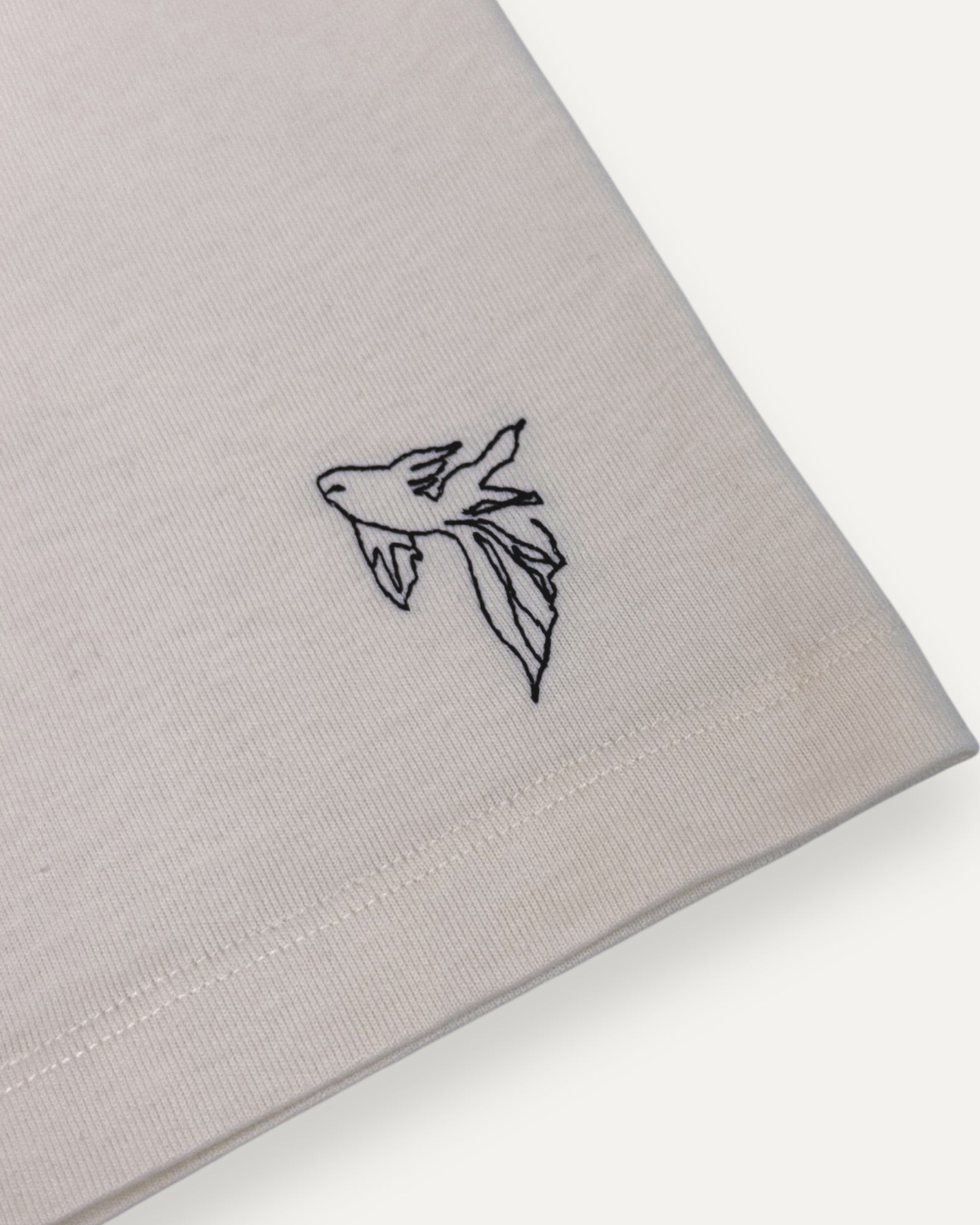 Embroidered T-Shirt Ecru