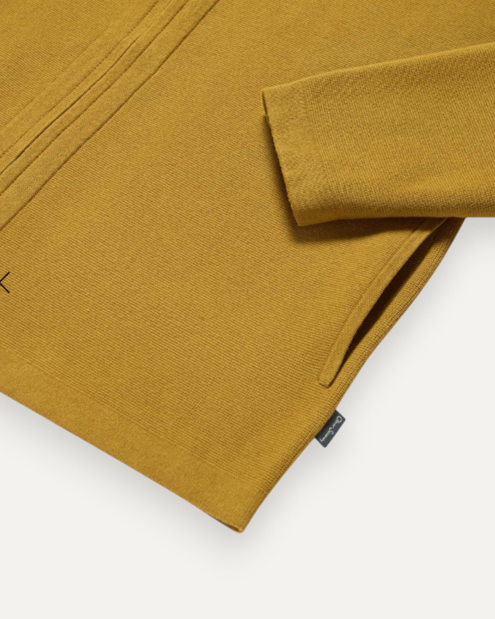 Layham Full Zip Jumper Mustard