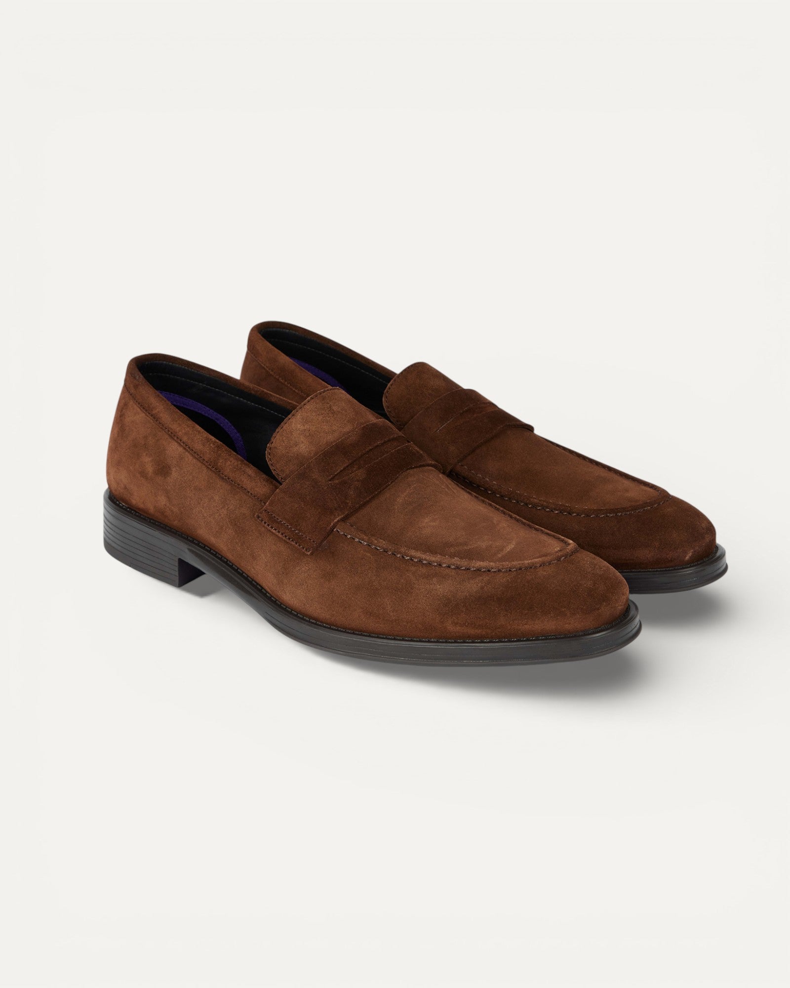 Pierce Leather Slip-on Shoe Dark Brown