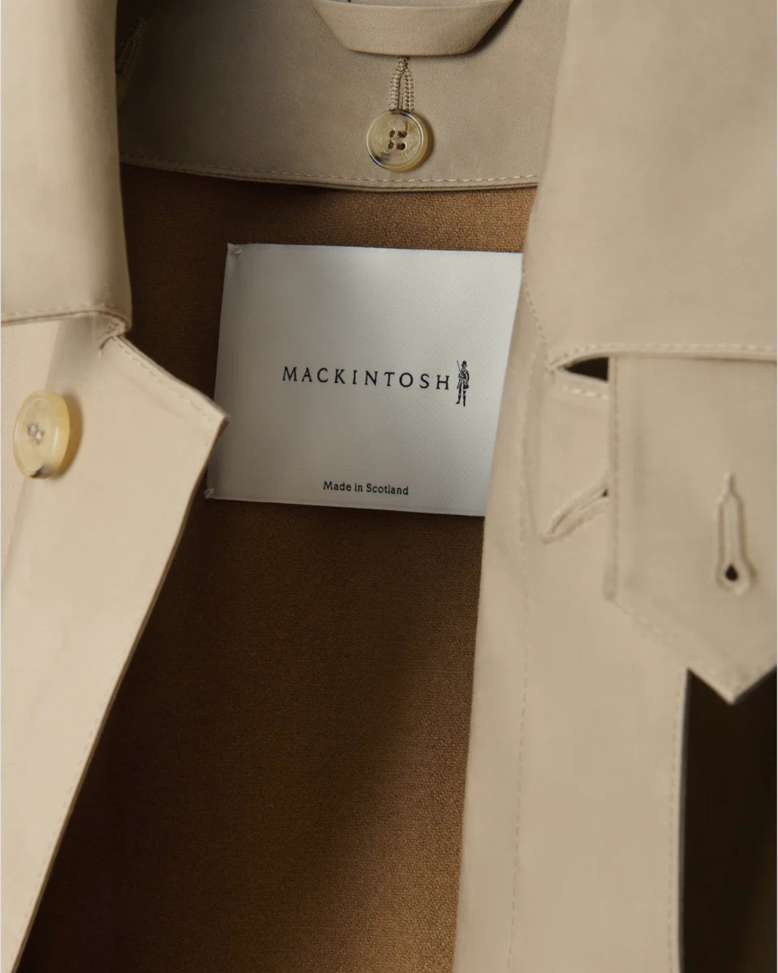 Dunoon Raintec Short Coat Fawn