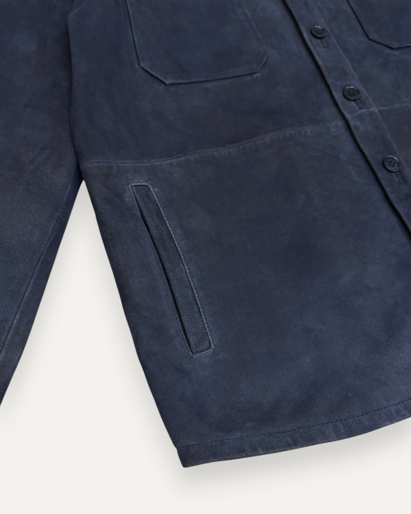 Peyman Suede Jacket Dark Navy