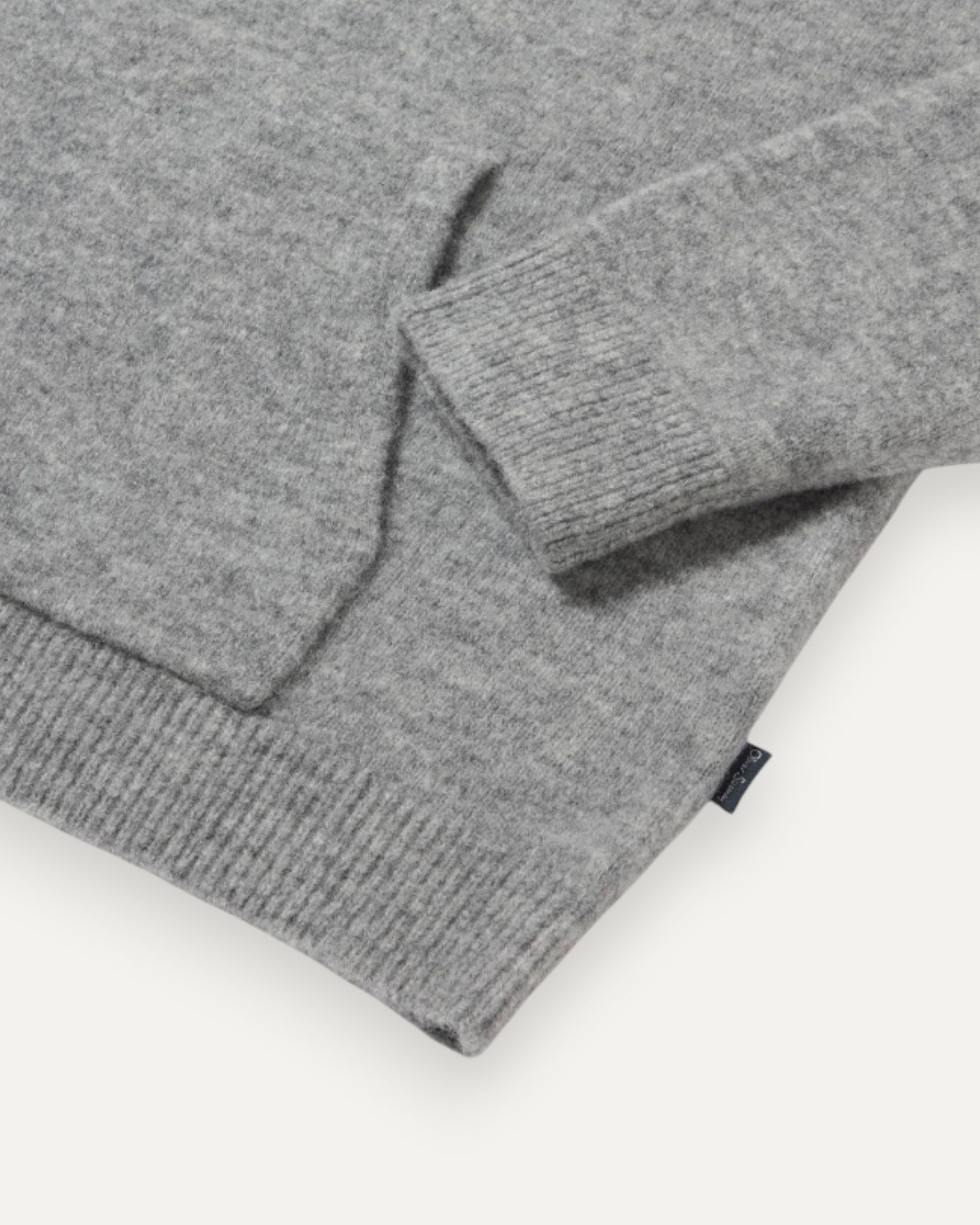 Achill Knitted Hoodie Grey